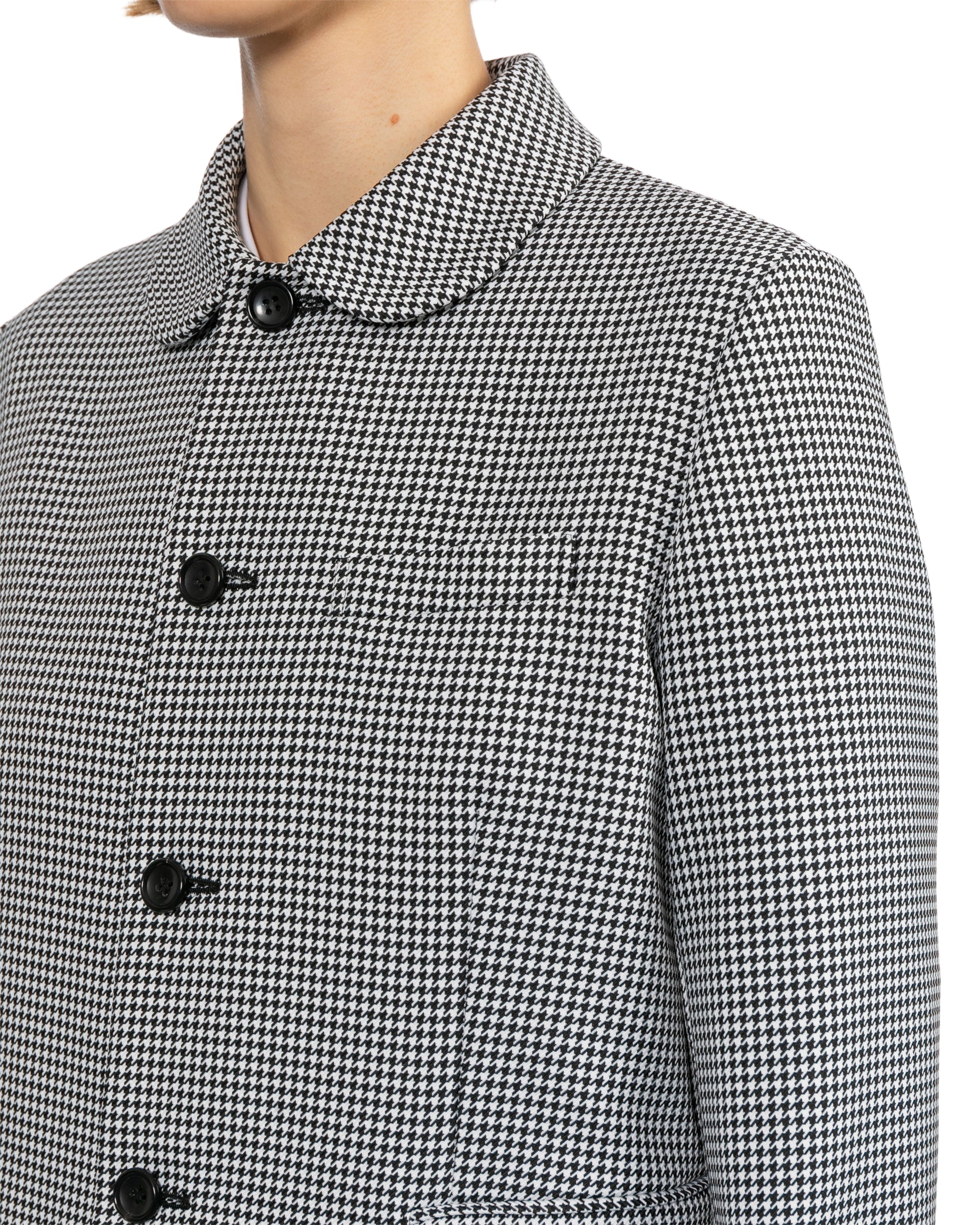 Ruffled check jacket