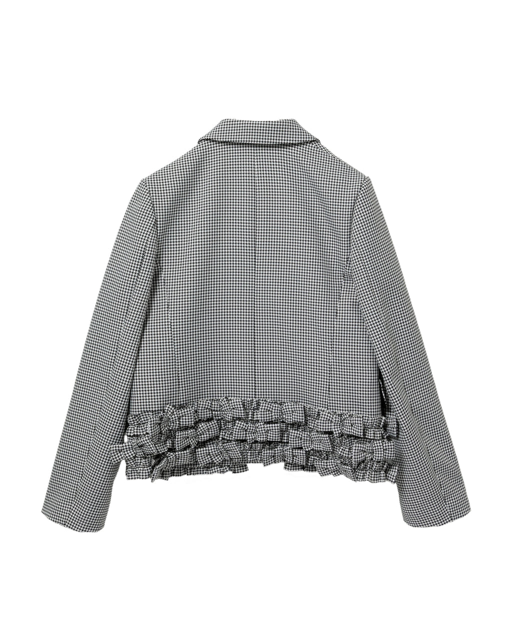 Ruffled check jacket