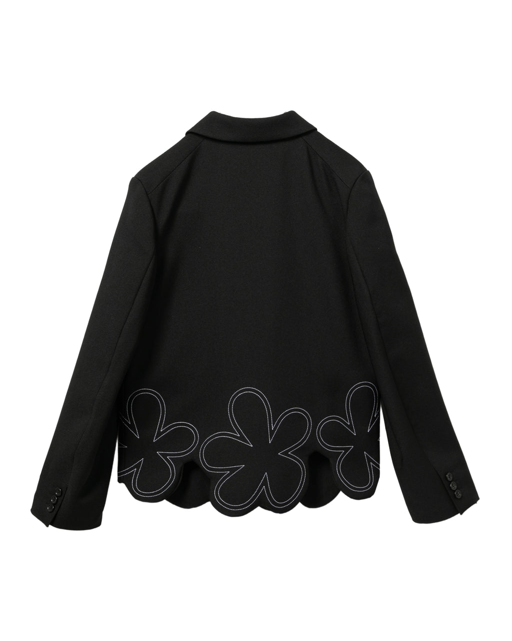 Floral-trim jacket