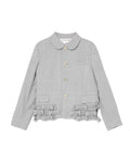 Bow embellished hem jacket