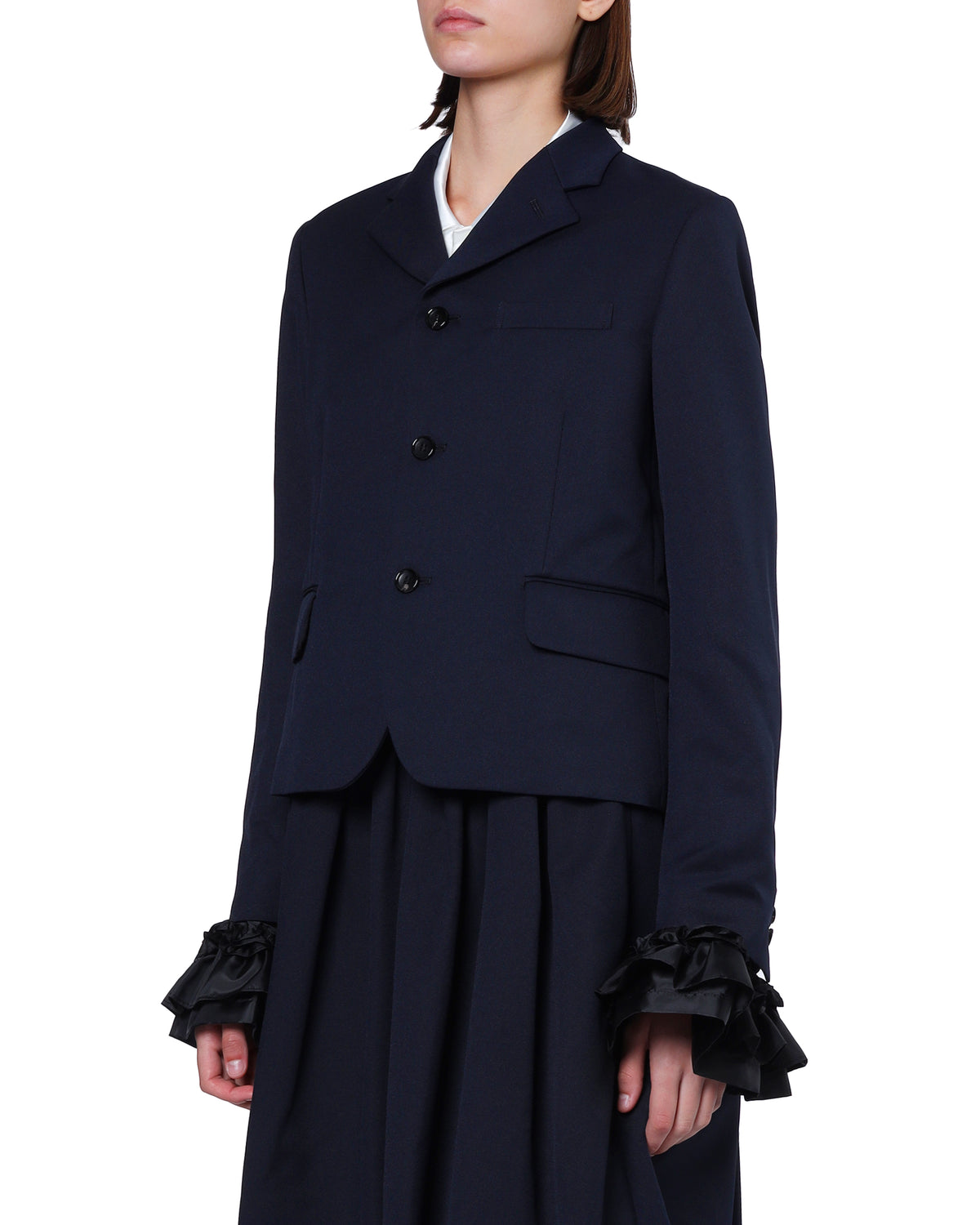 Ruffled blazer