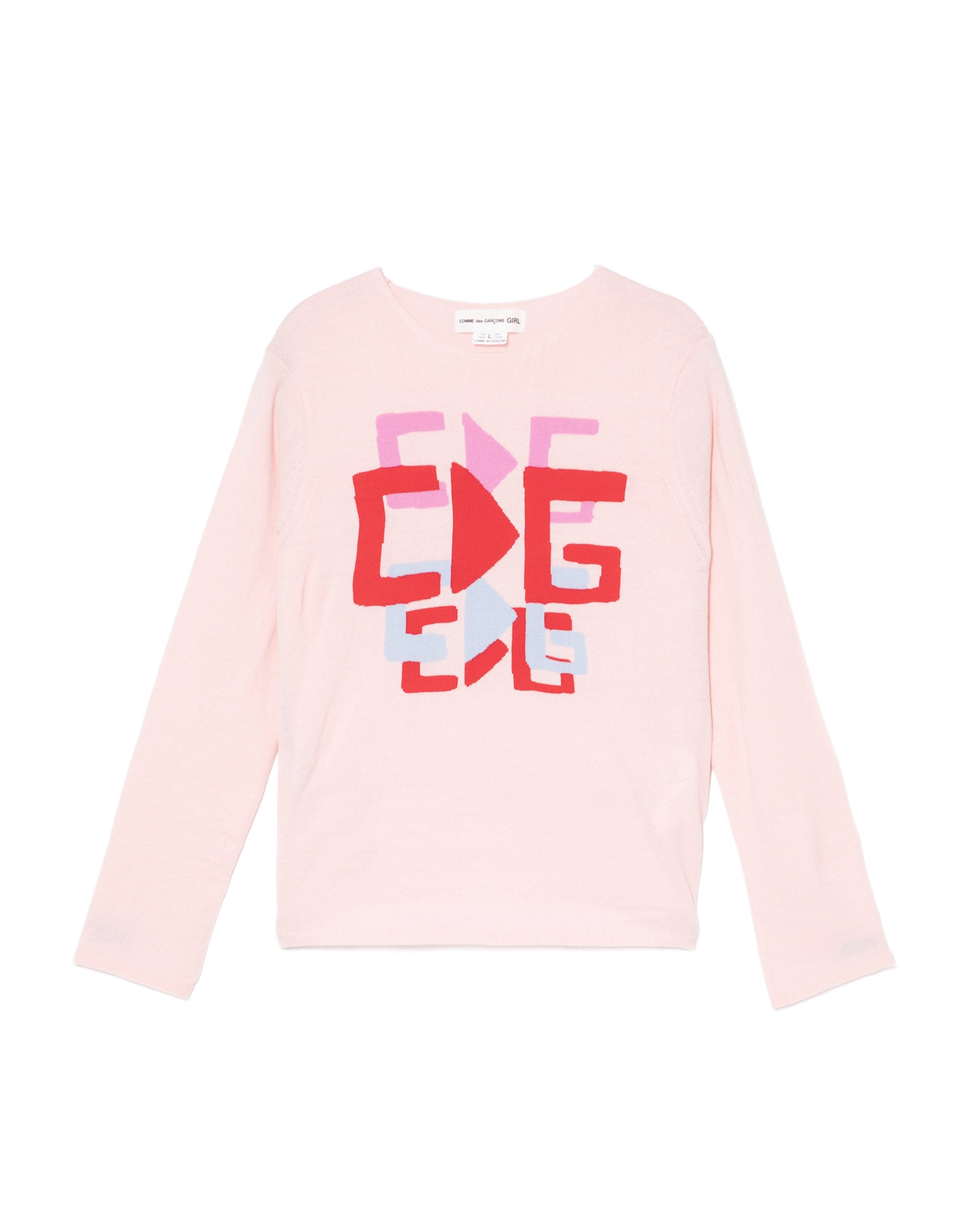 Graphic long sleeve sweater