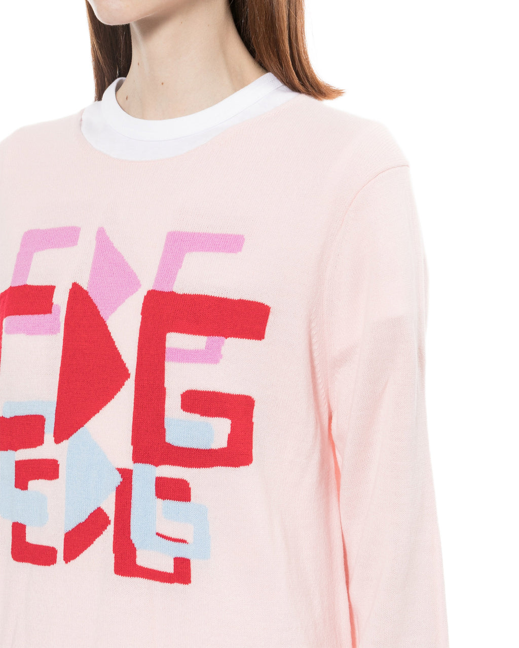 Graphic long sleeve sweater