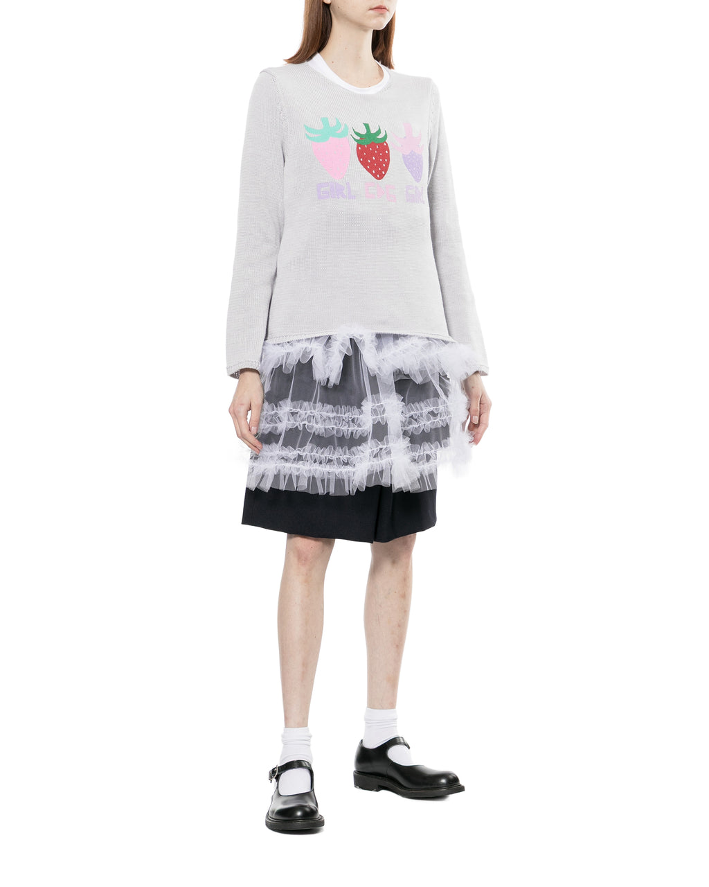 Multicolour motifs sweater