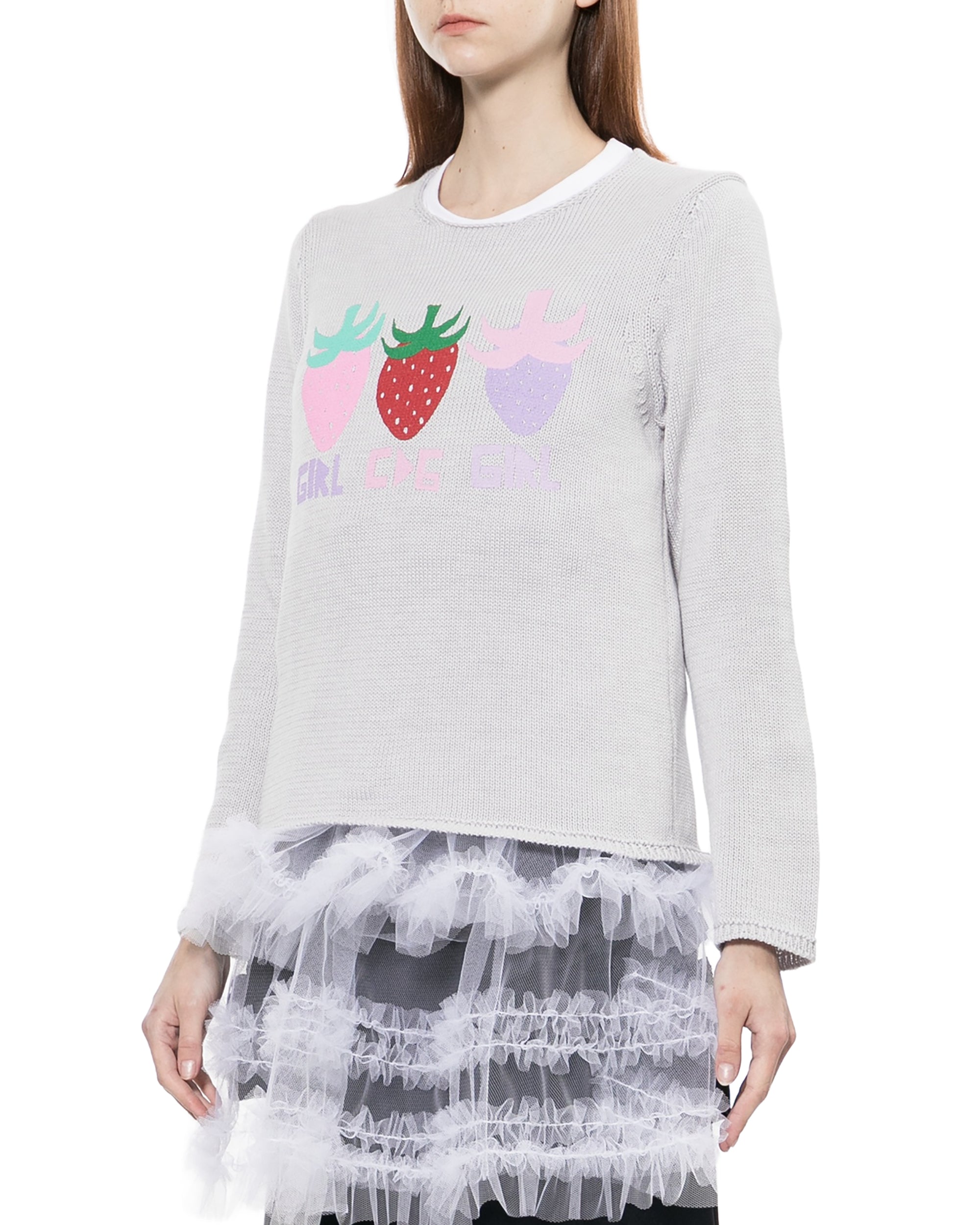 Multicolour motifs sweater