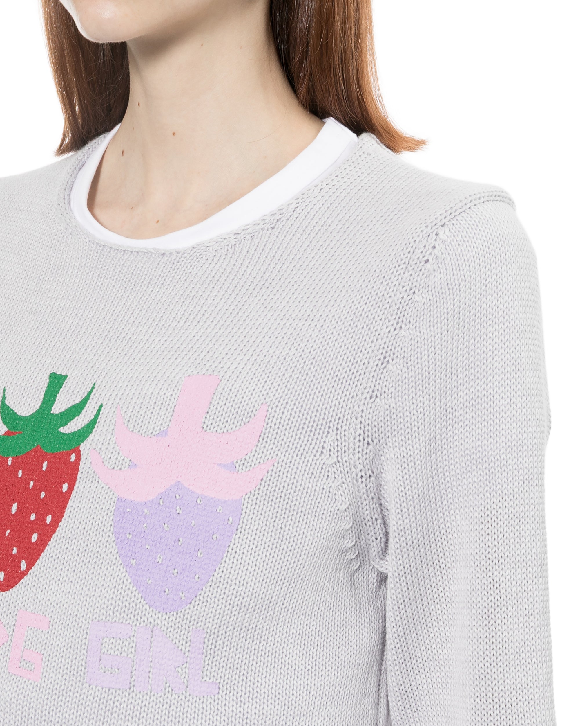 Multicolour motifs sweater