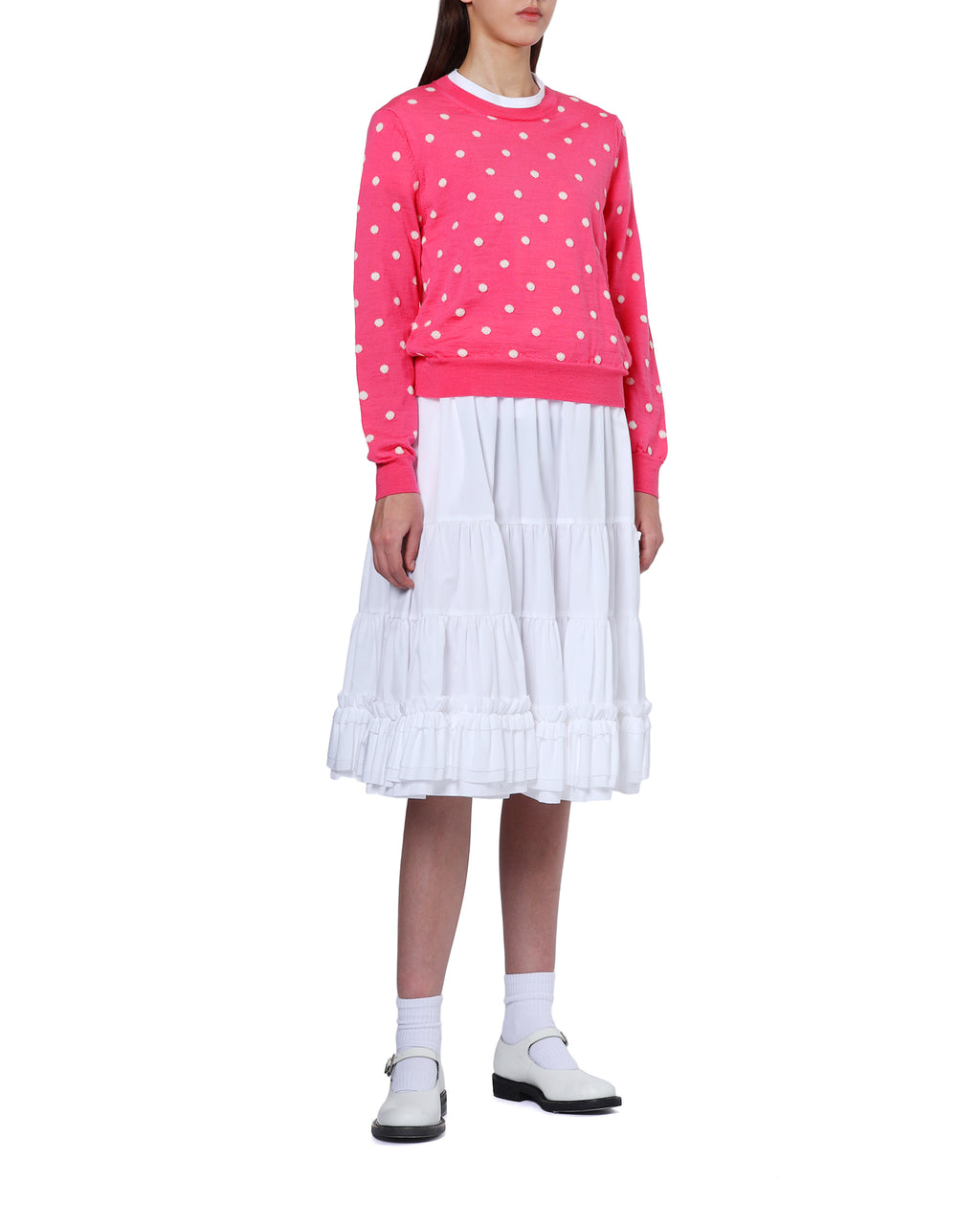 Polka dot sweater