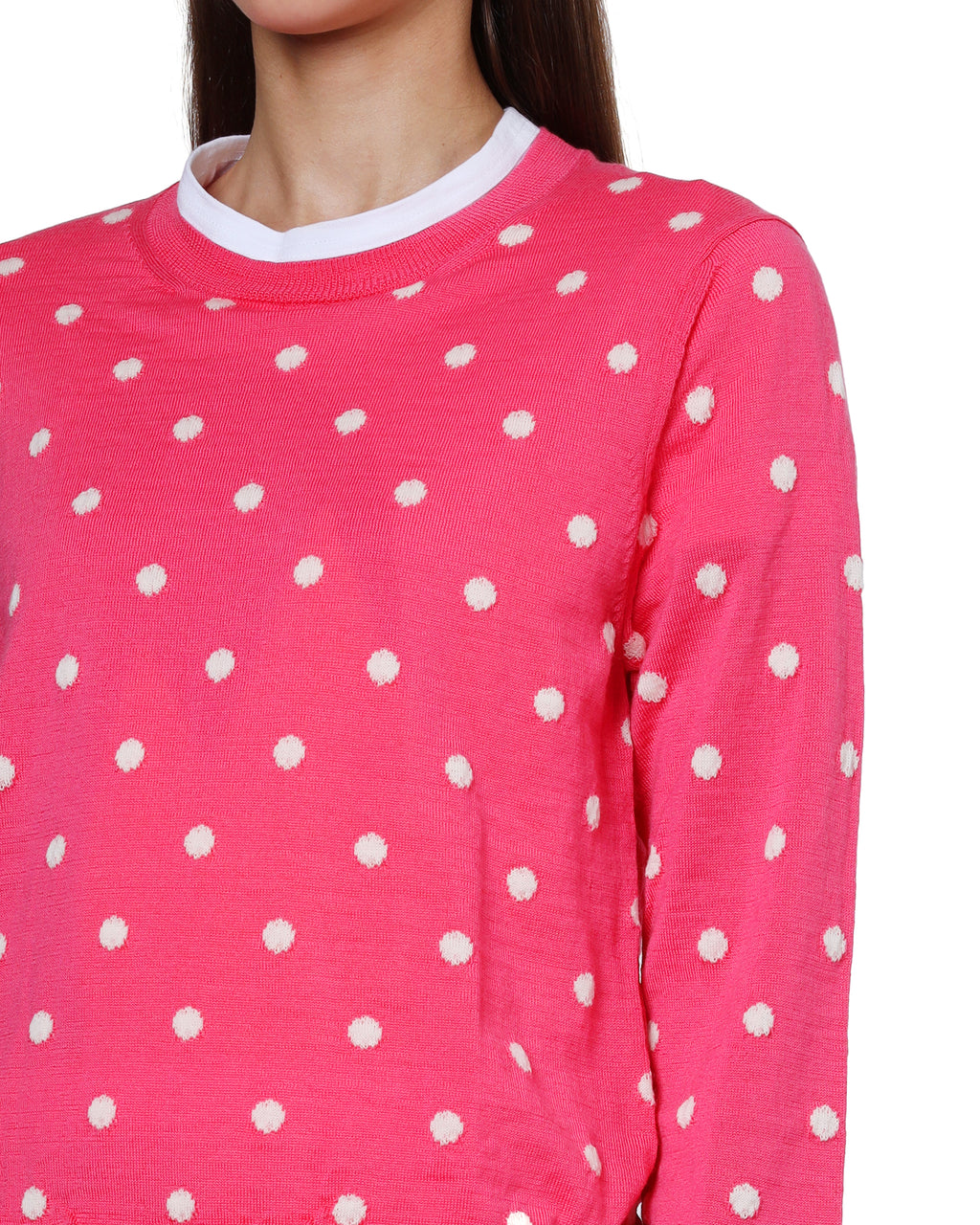 Polka dot sweater