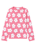 Floral crew neck sweater