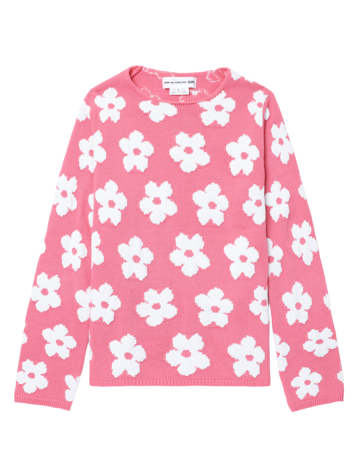 Floral crew neck sweater