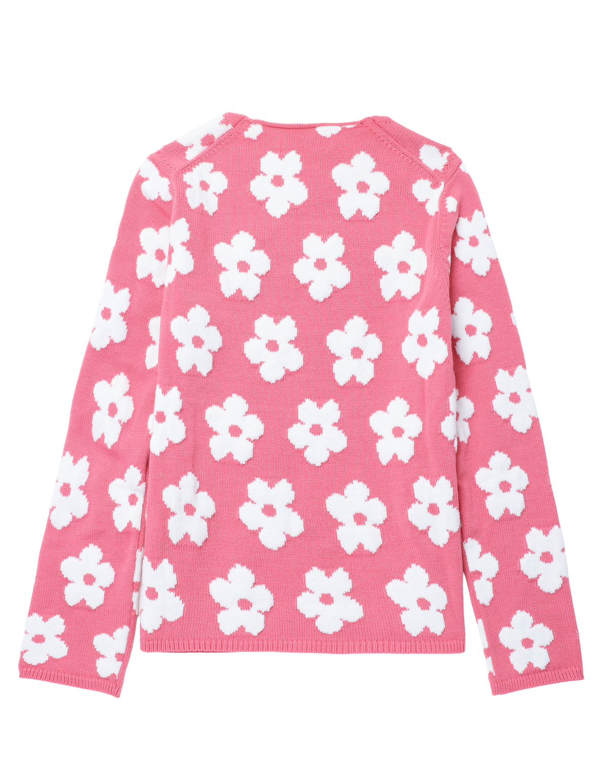 Floral crew neck sweater