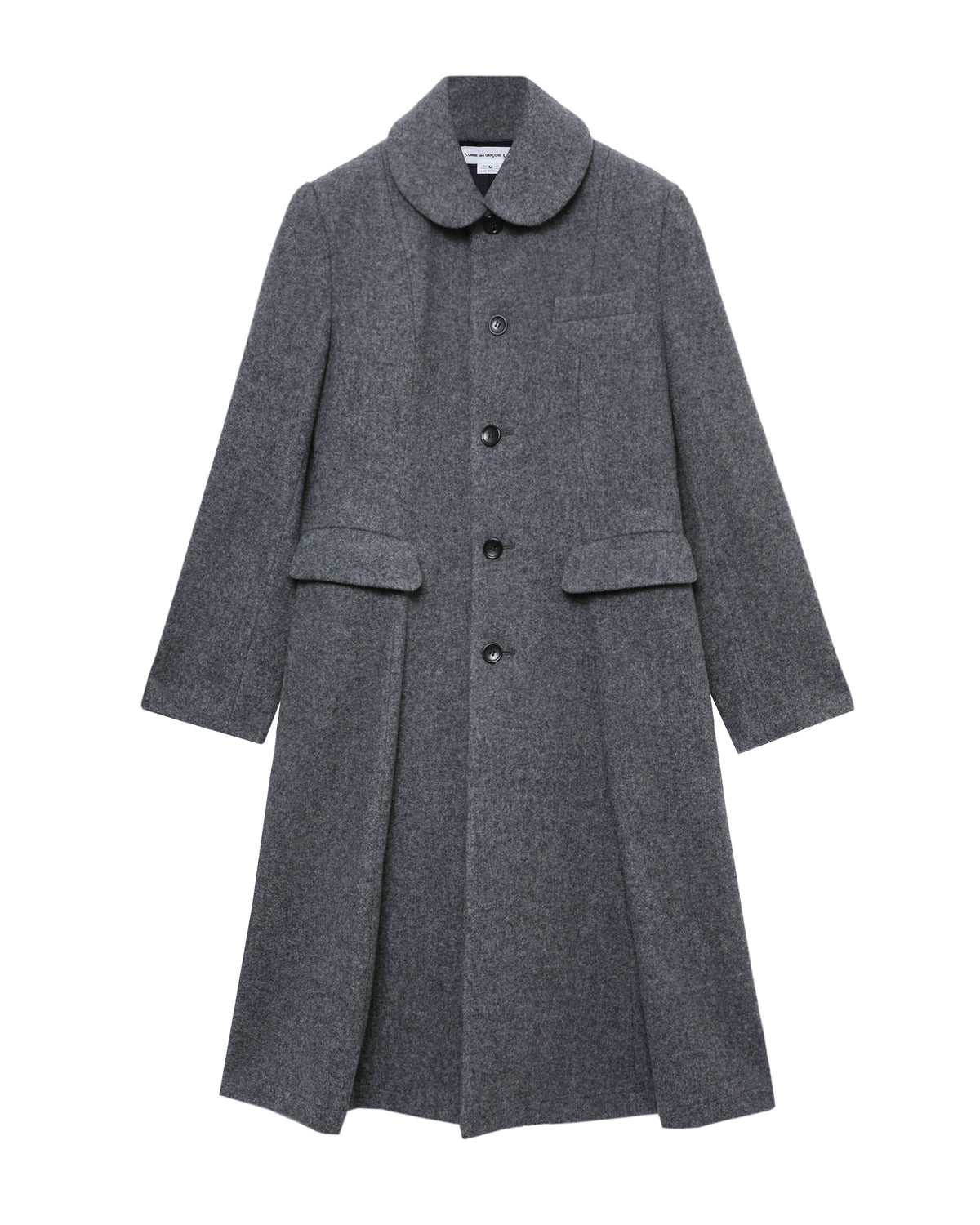 Rounded collar coat