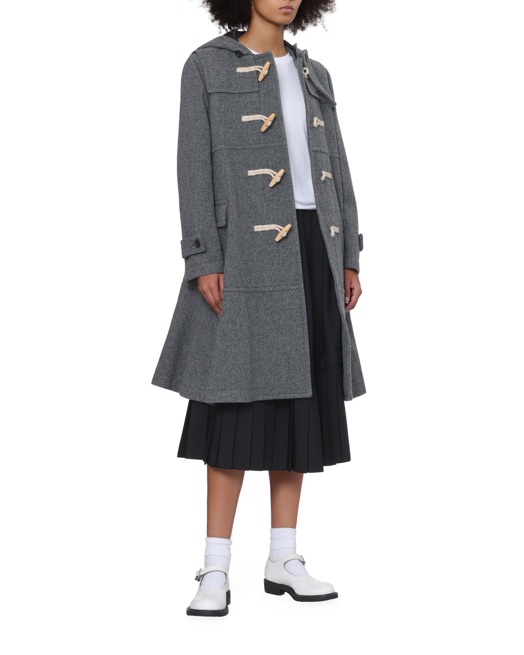 Hooded toggle coat