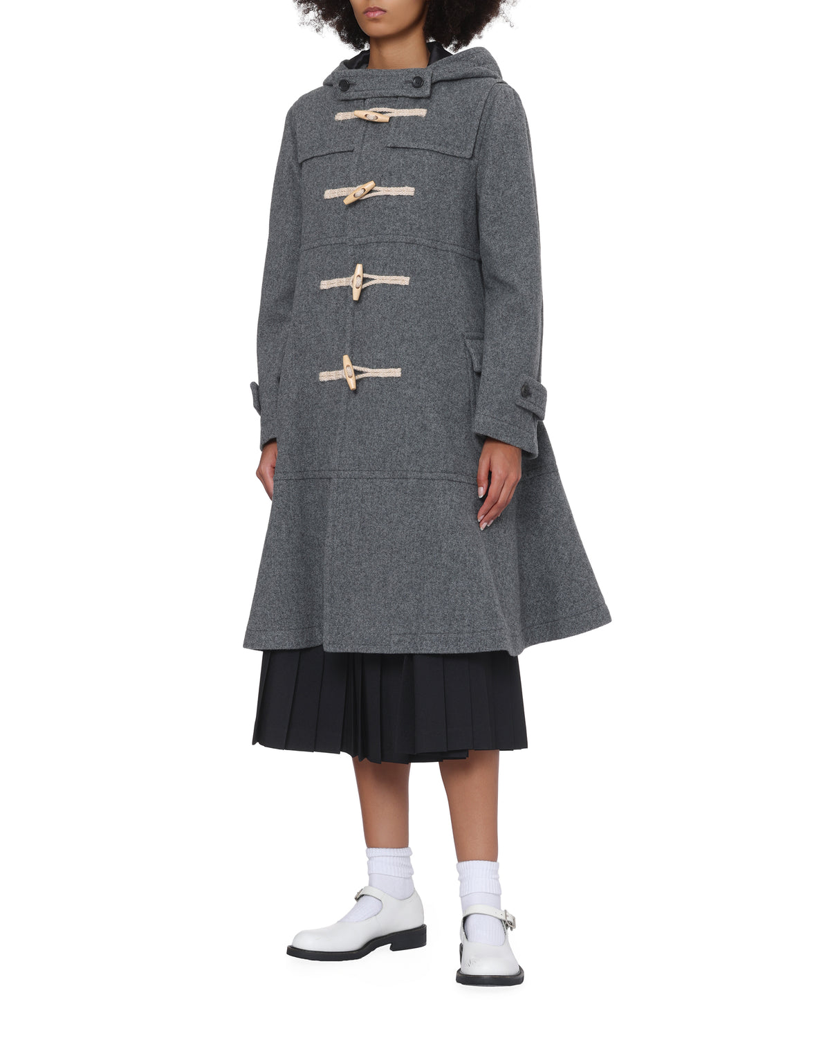 Hooded toggle coat