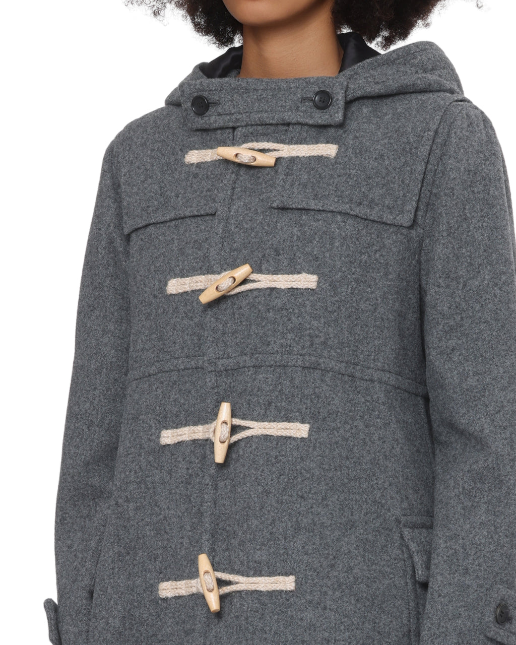 Hooded toggle coat