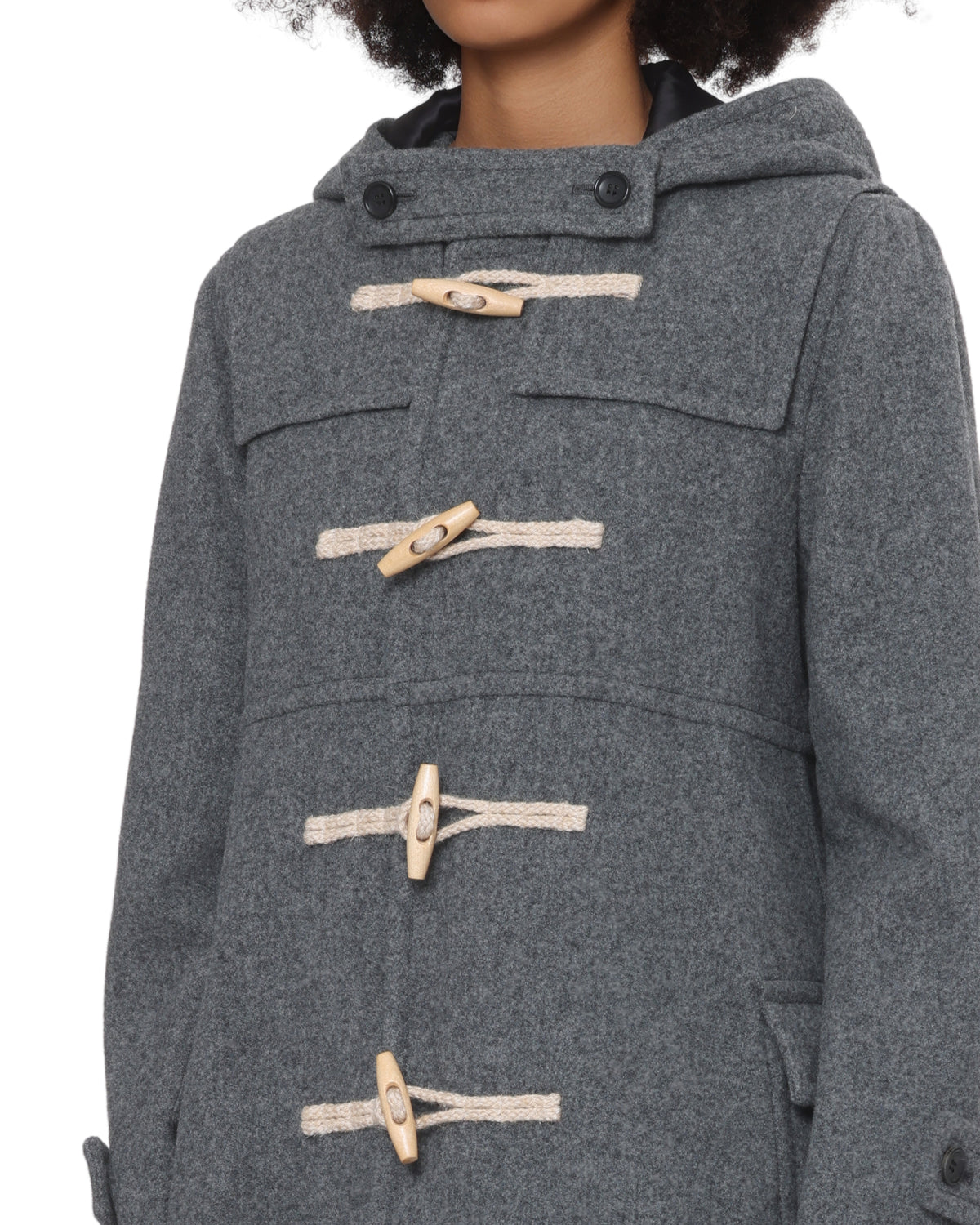 Hooded toggle coat