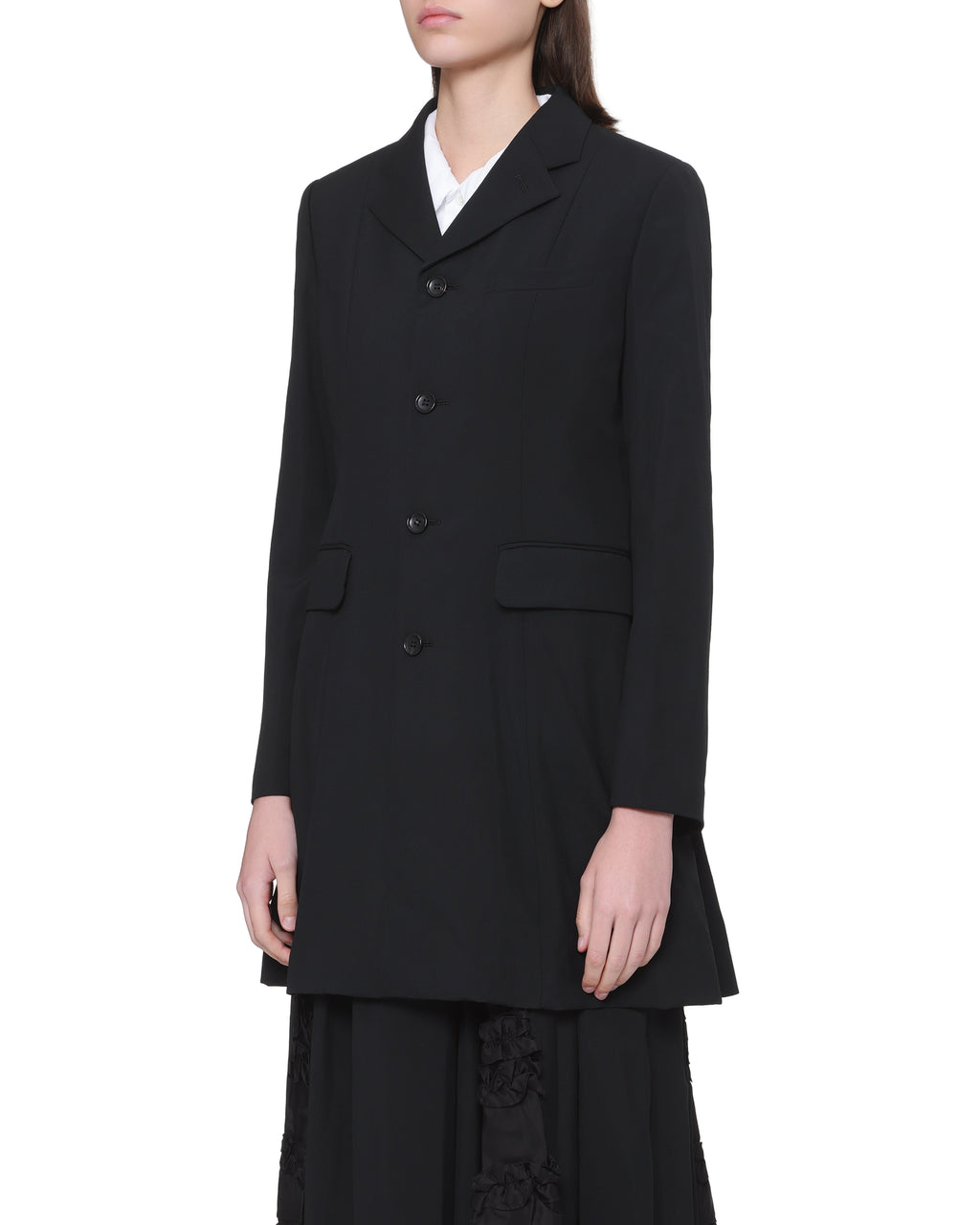 Single-breasted long coat