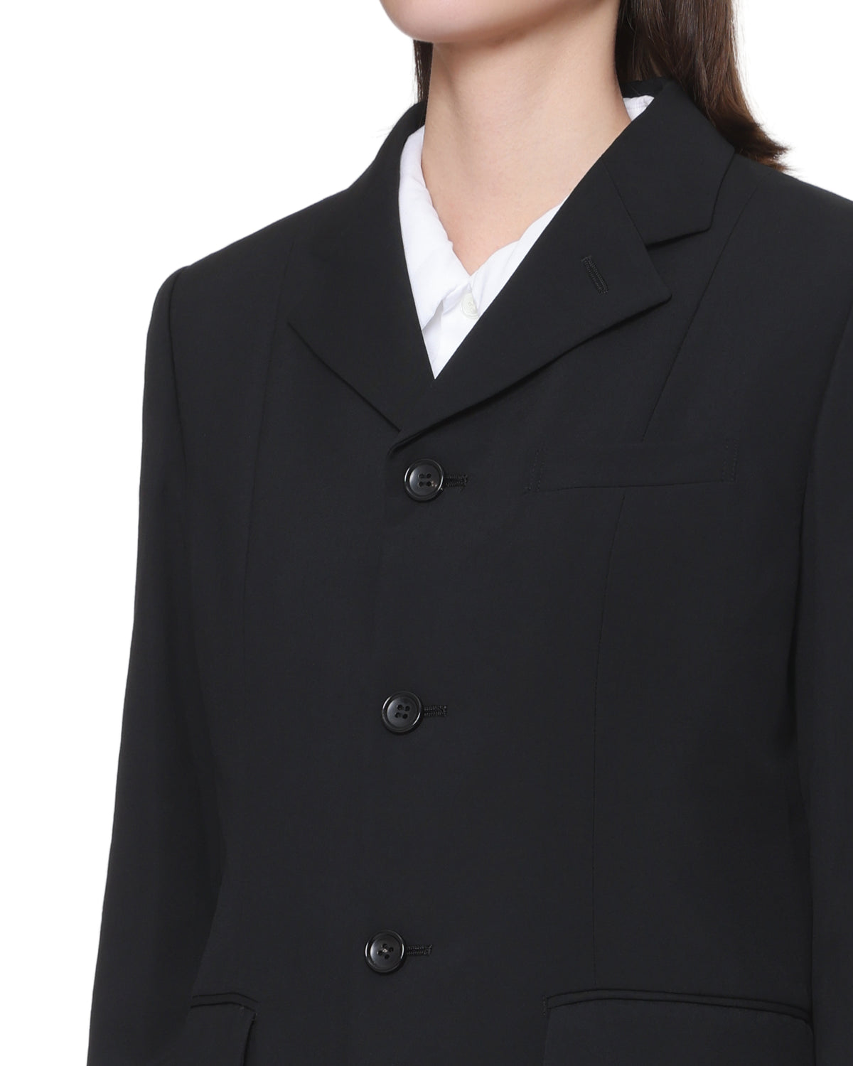 Single-breasted long coat