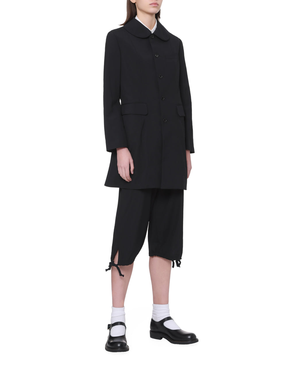 Peter pan collar coat