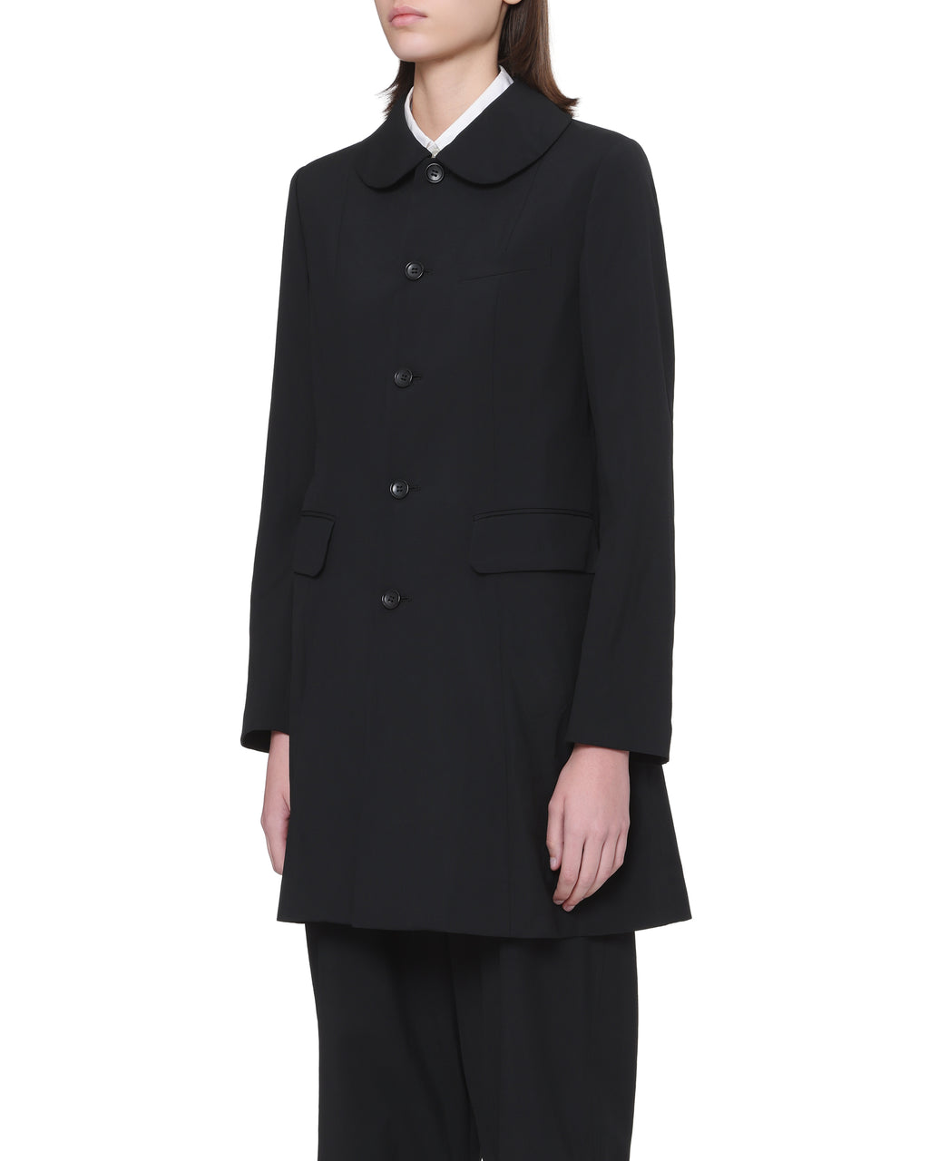 Peter pan collar coat