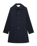 Rounded collar coat