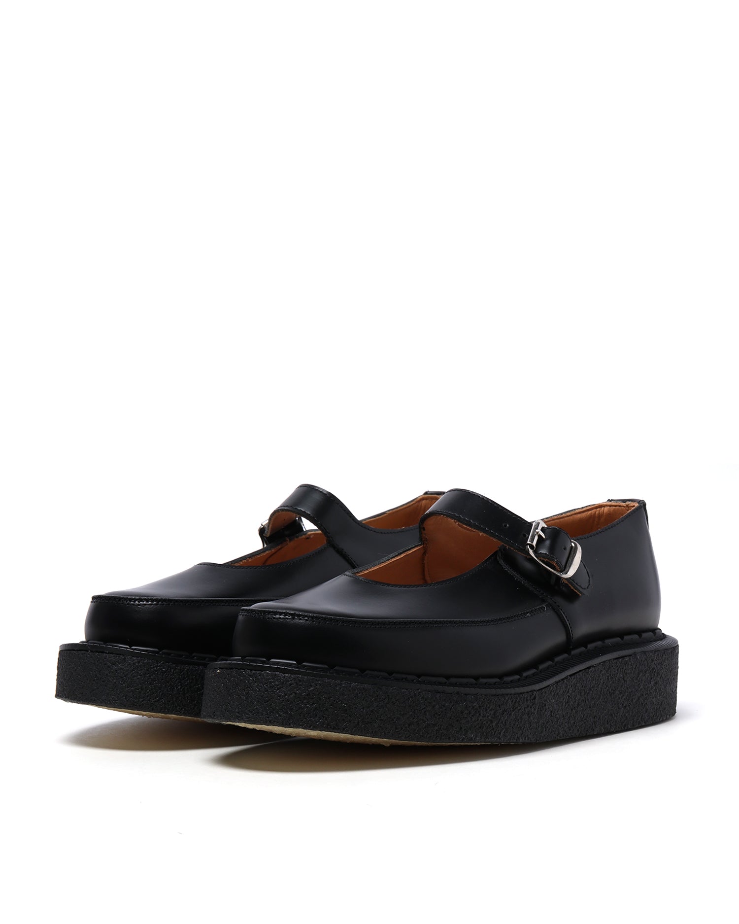 X George Cox leather Mary Jane creepers
