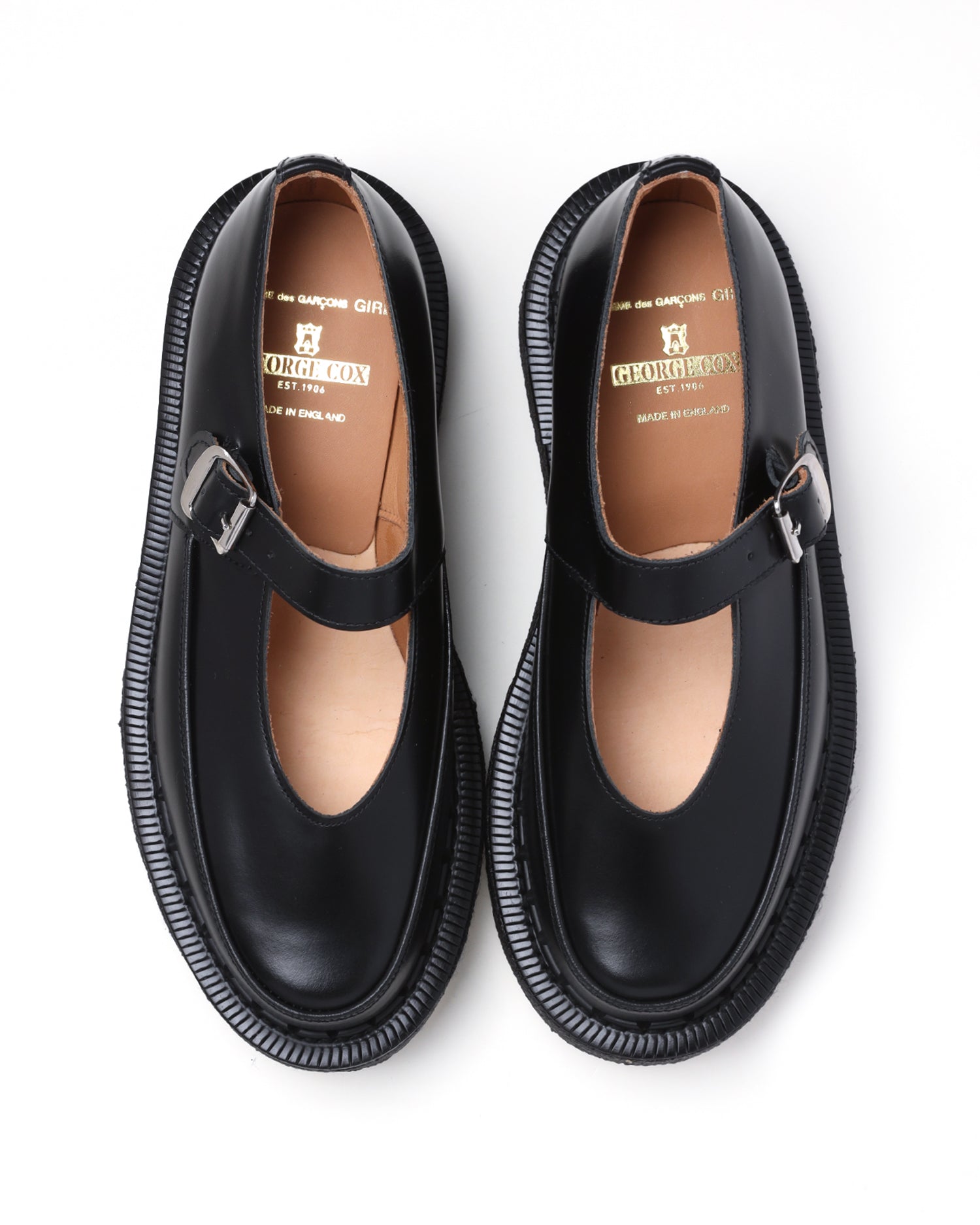 X George Cox leather Mary Jane creepers