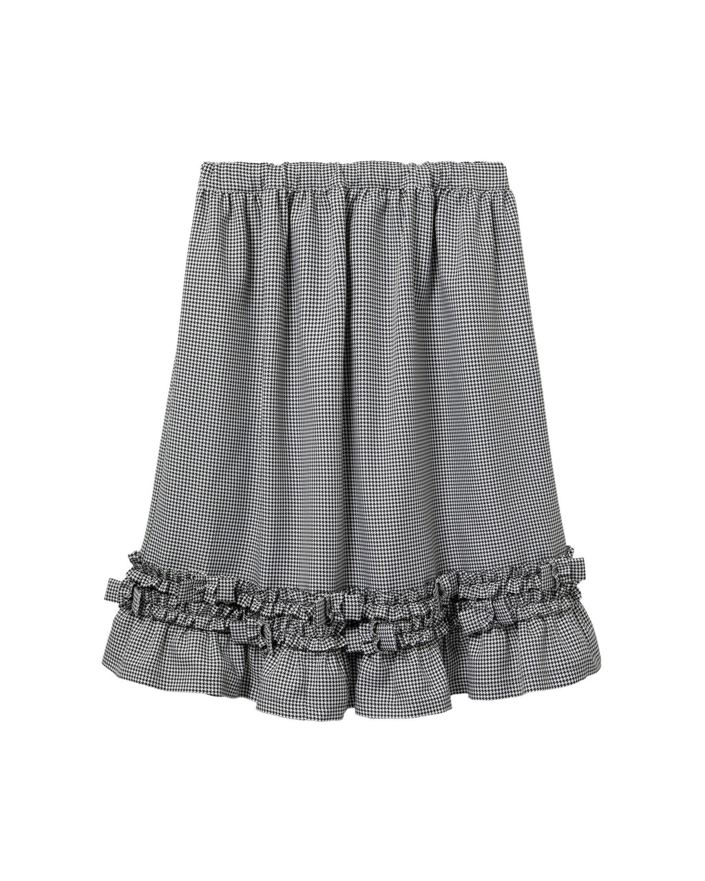 Ruffled midi skirt