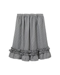 Ruffled midi skirt
