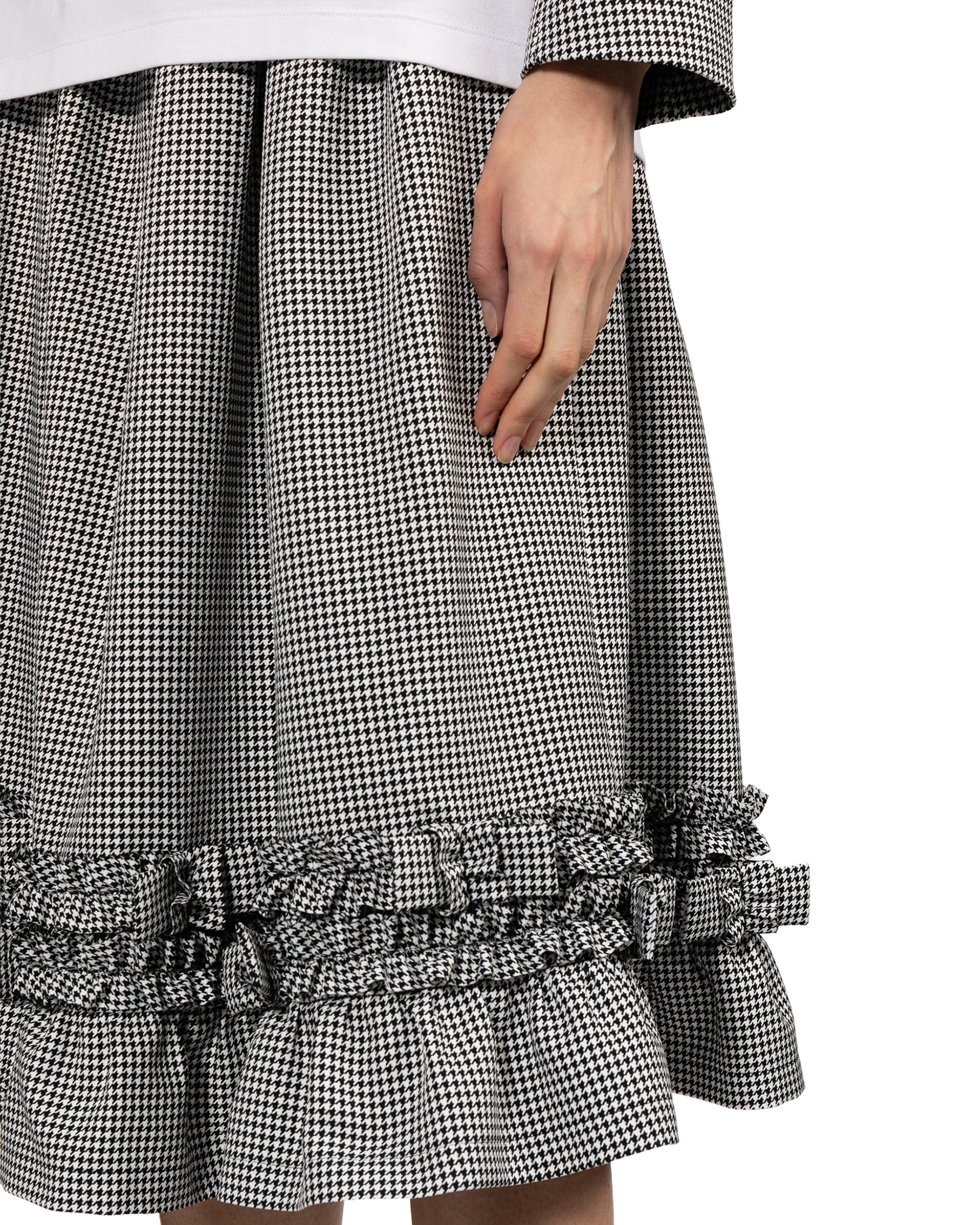 Ruffled midi skirt