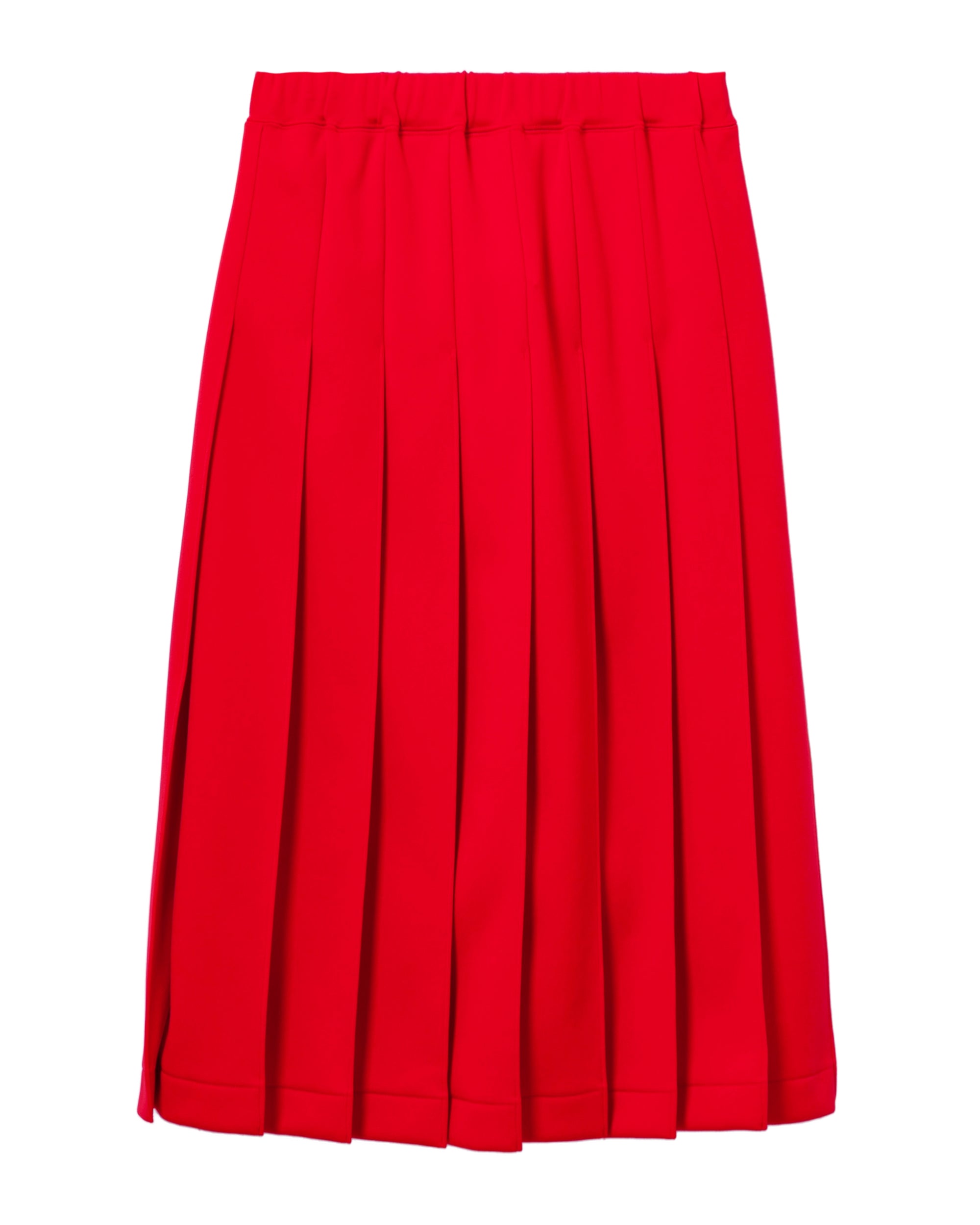 Pleated midi skirt