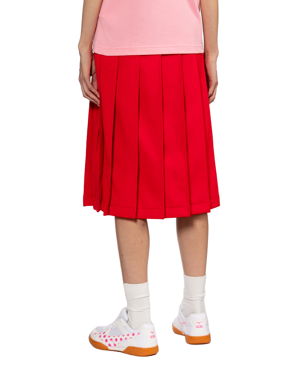 Pleated midi skirt
