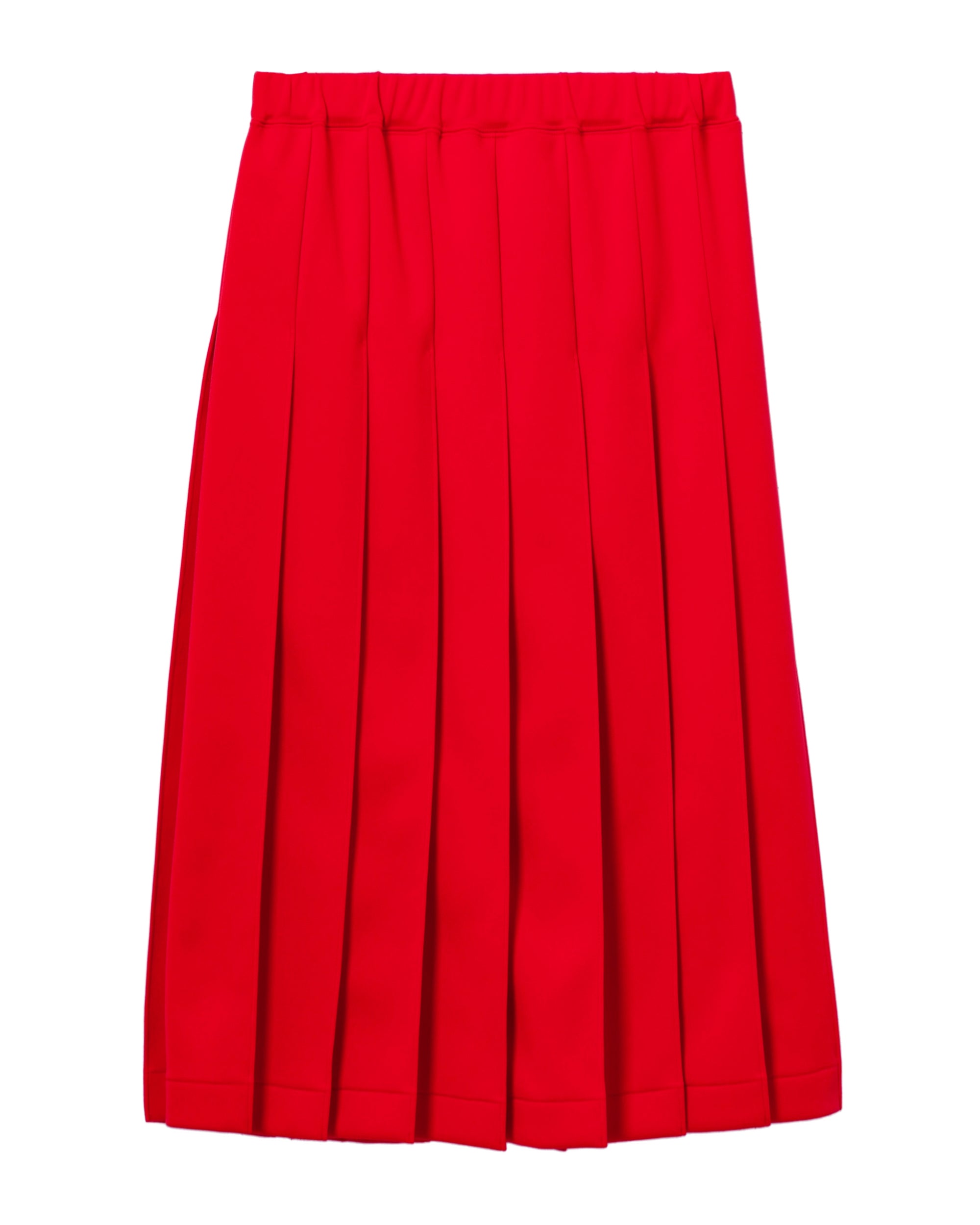 Pleated midi skirt