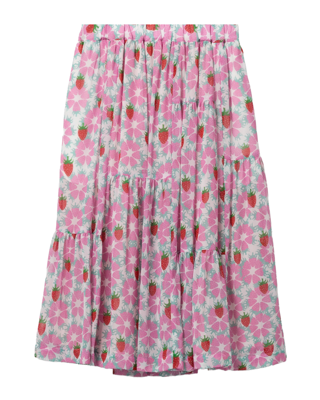 Floral midi skirt
