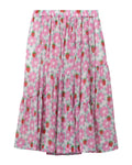 Floral midi skirt