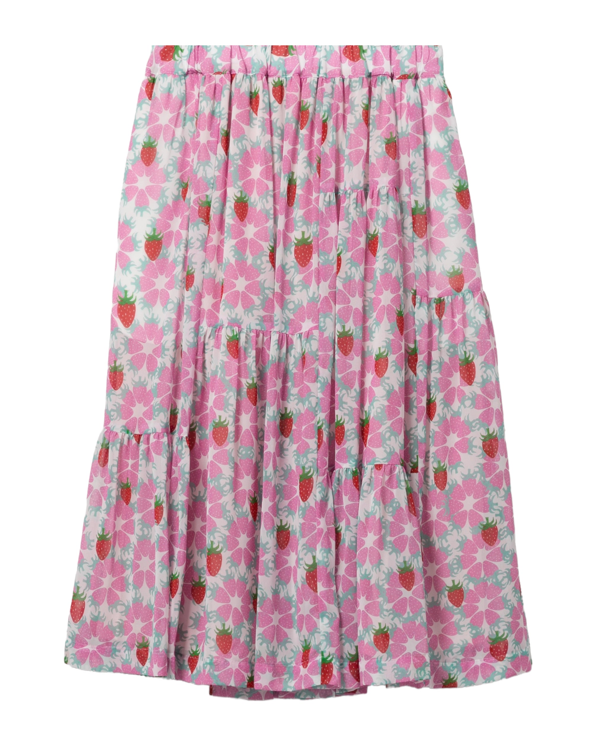 Floral midi skirt
