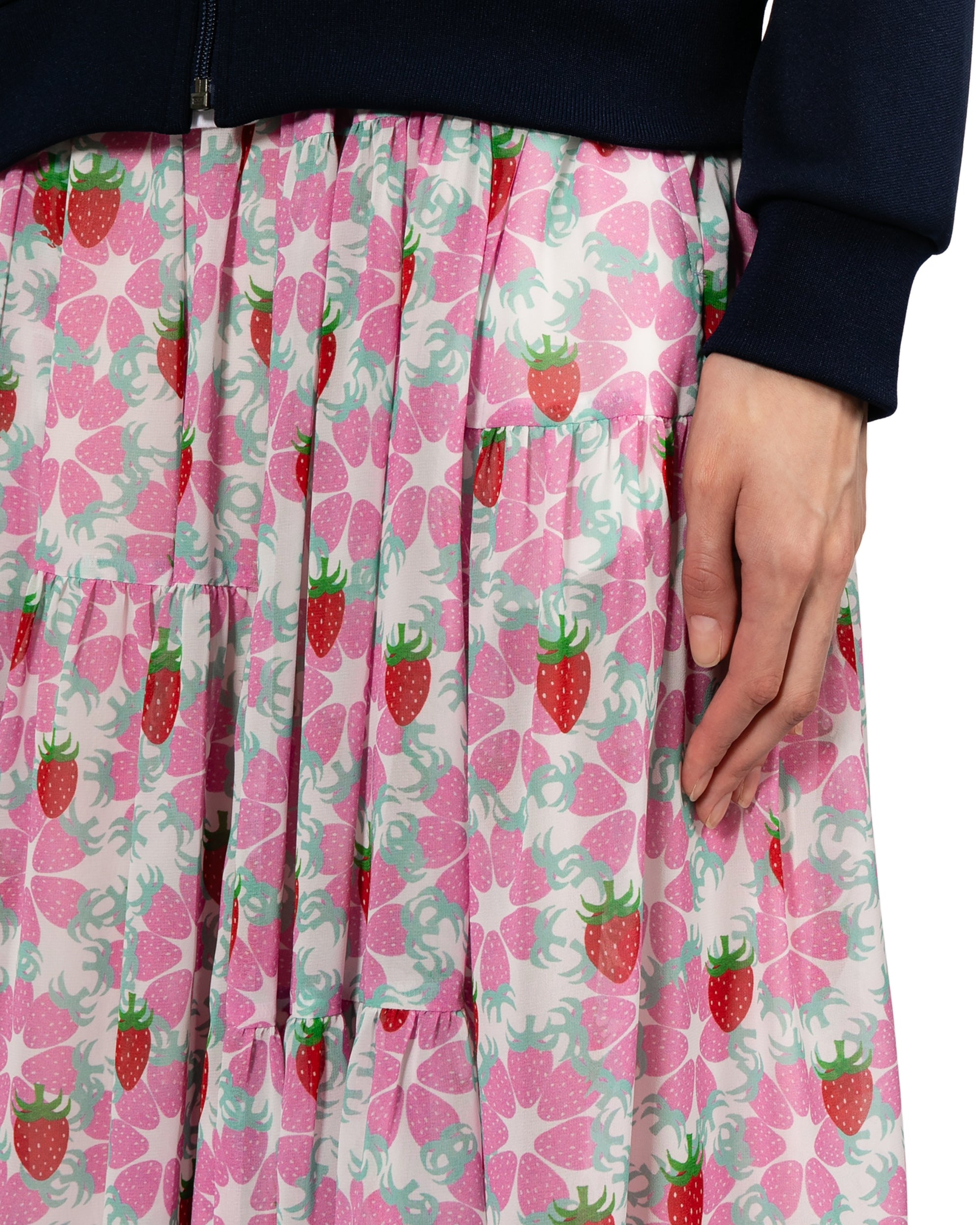 Floral midi skirt