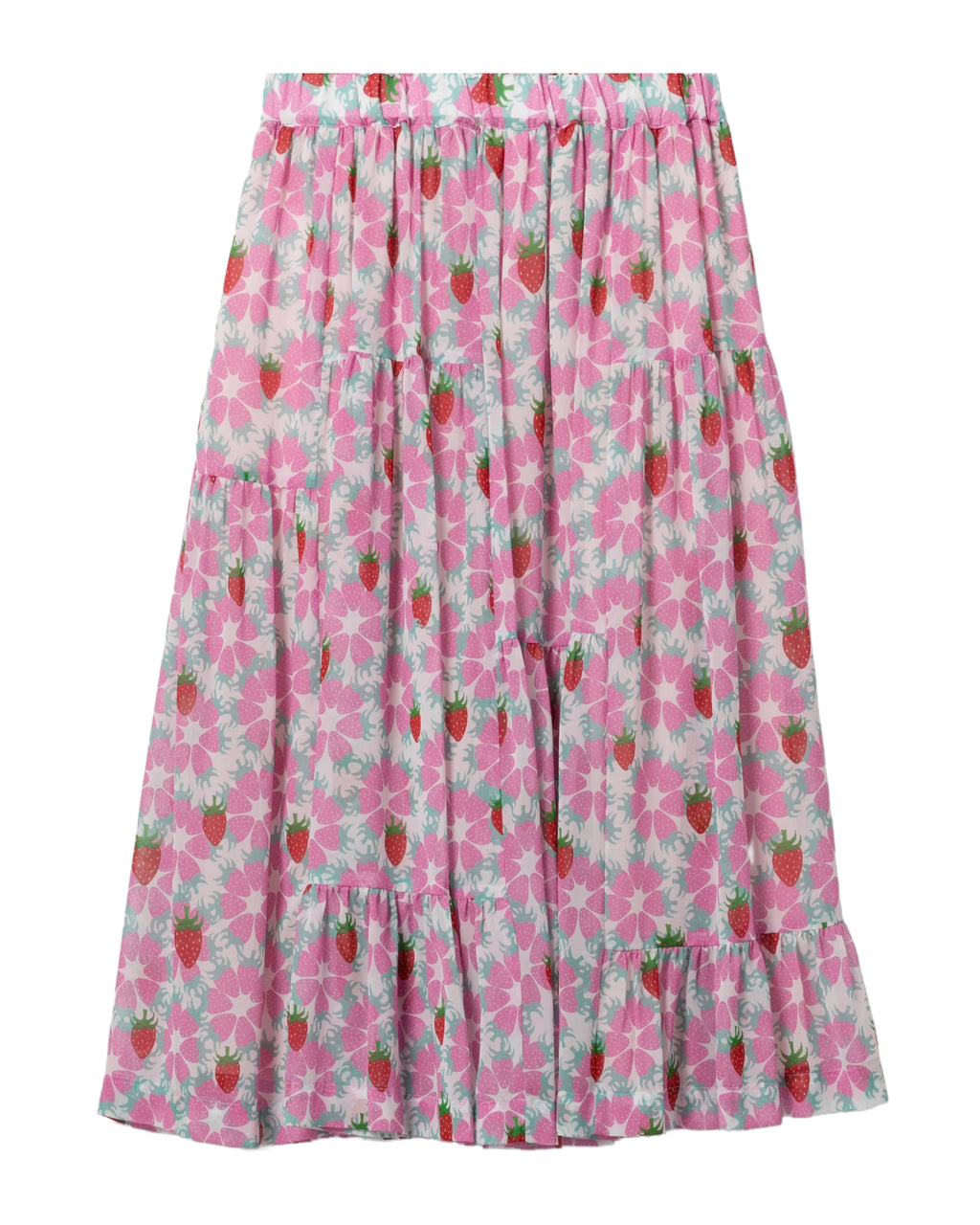 Floral midi skirt