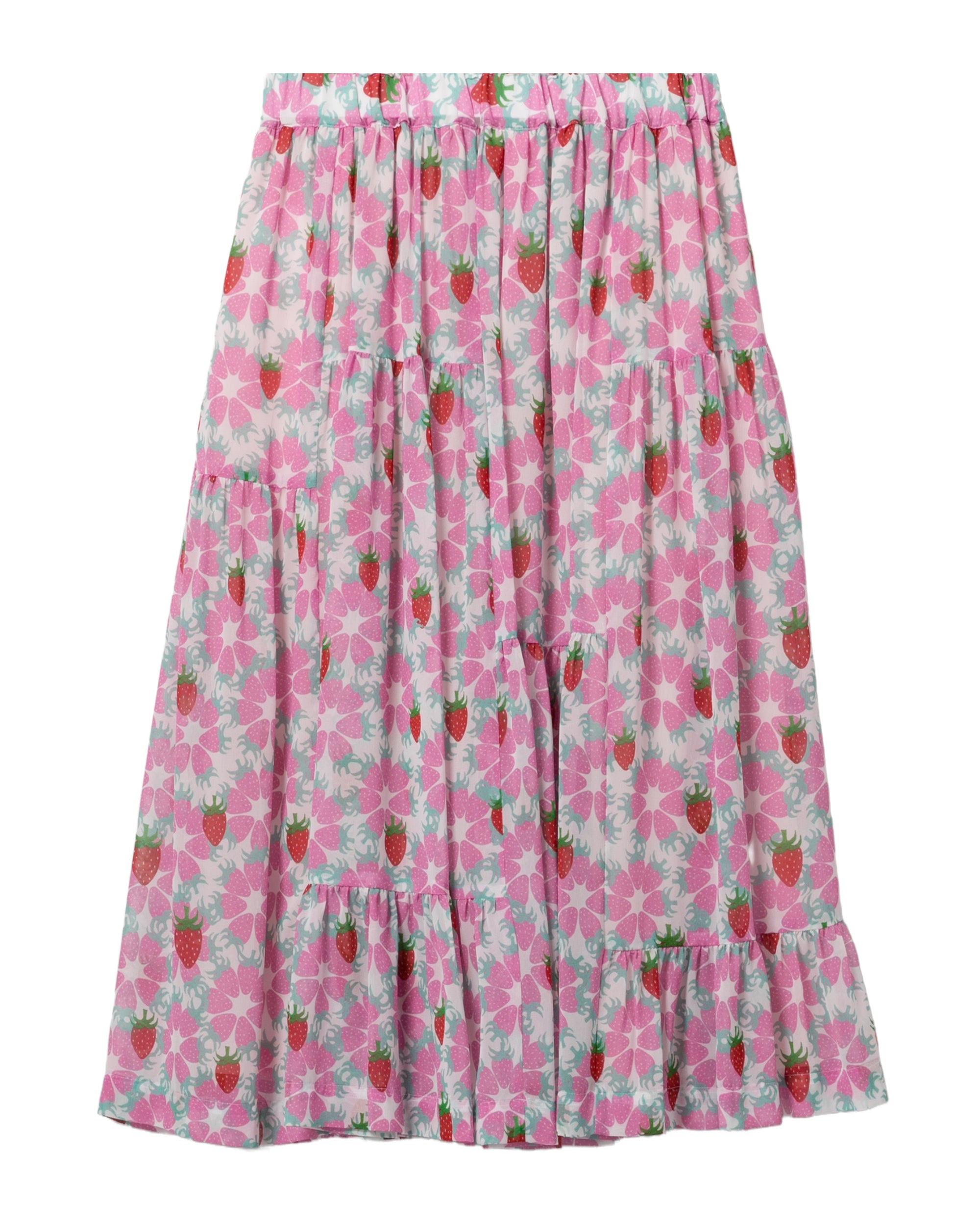Floral midi skirt