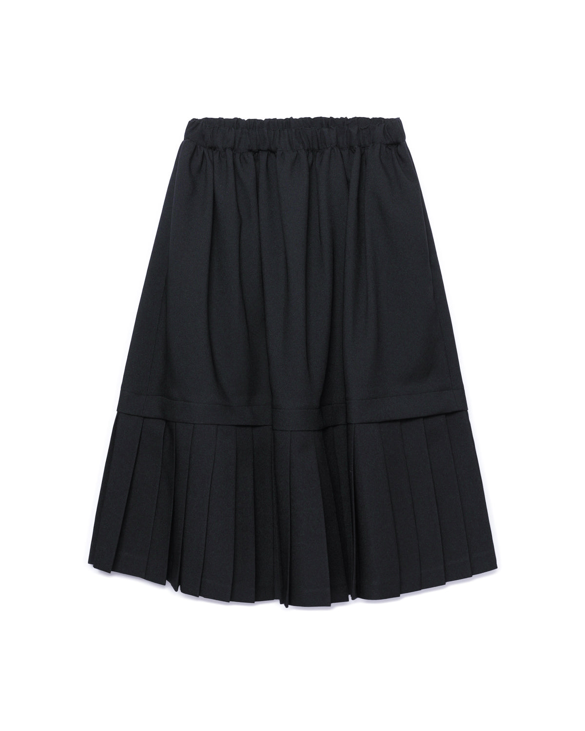 Pleated midi skirt