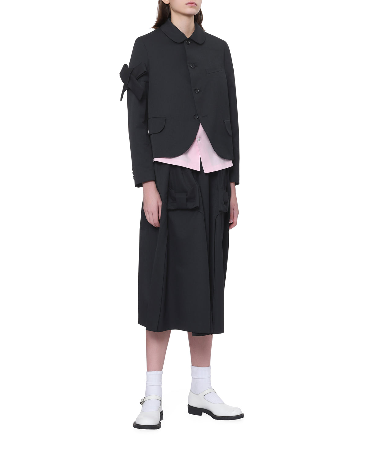 Tonal bow skirt