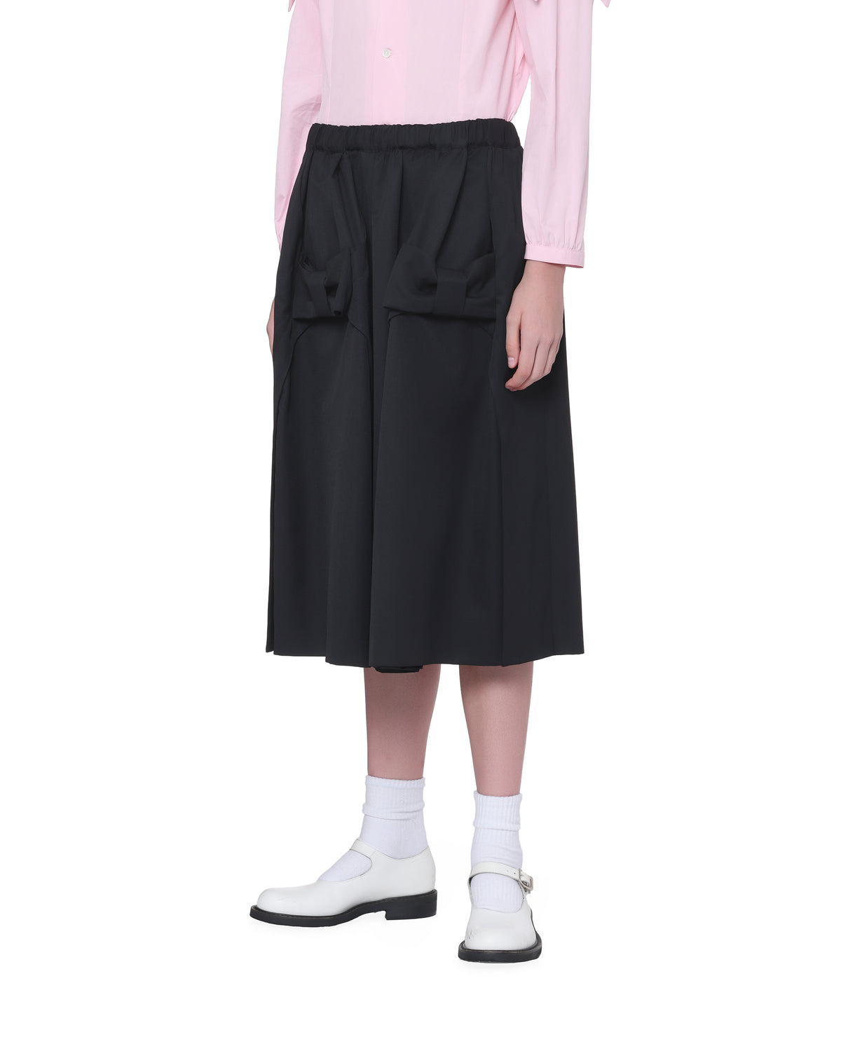 Tonal bow skirt