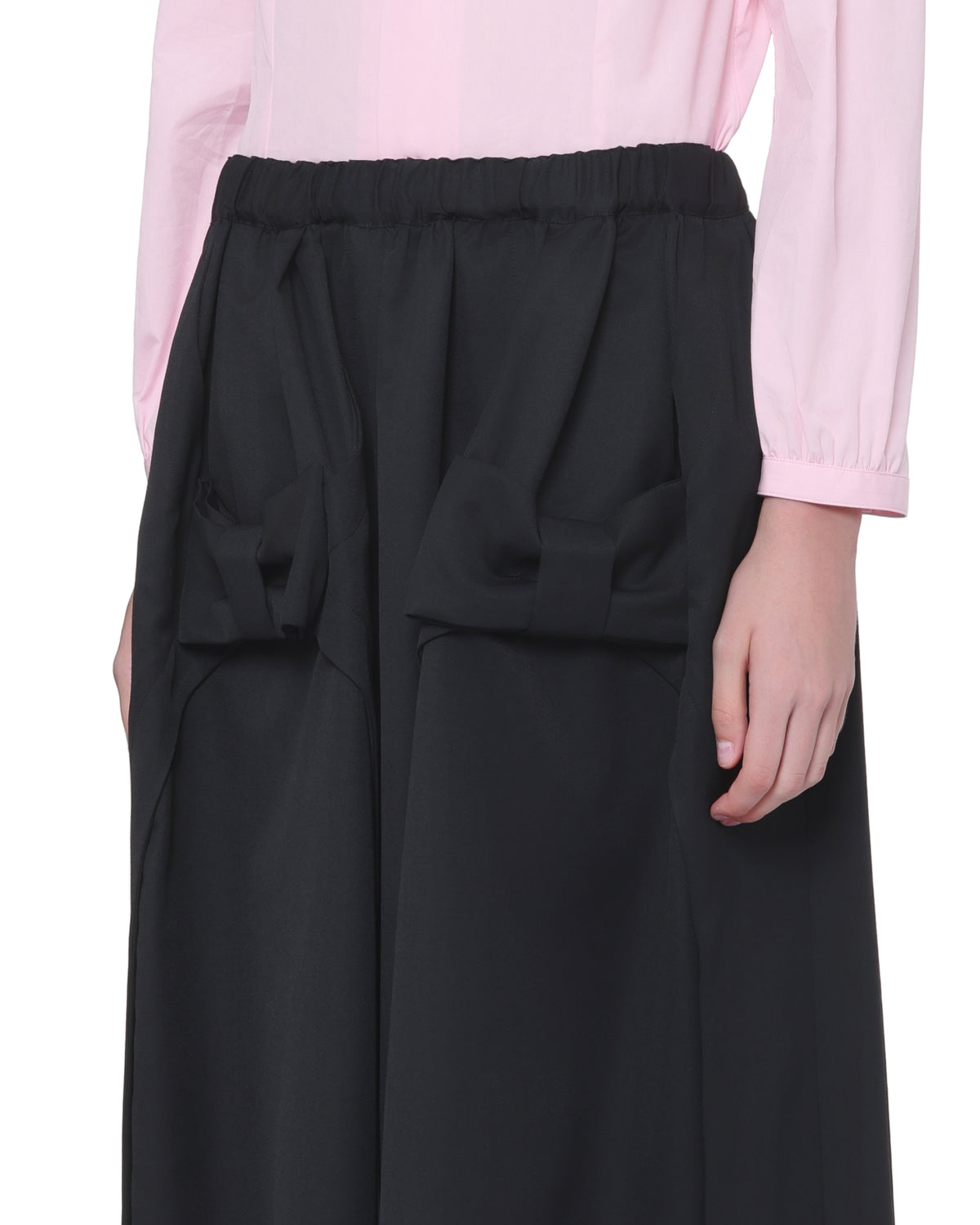 Tonal bow skirt