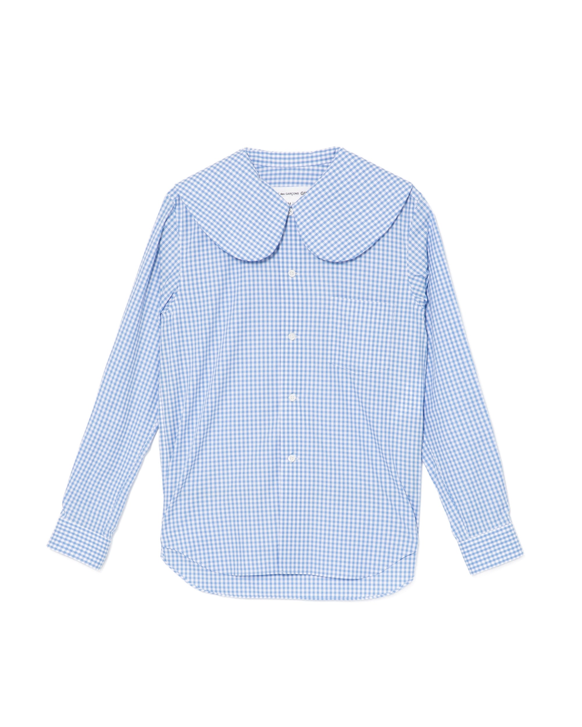 Gingham button-down shirt