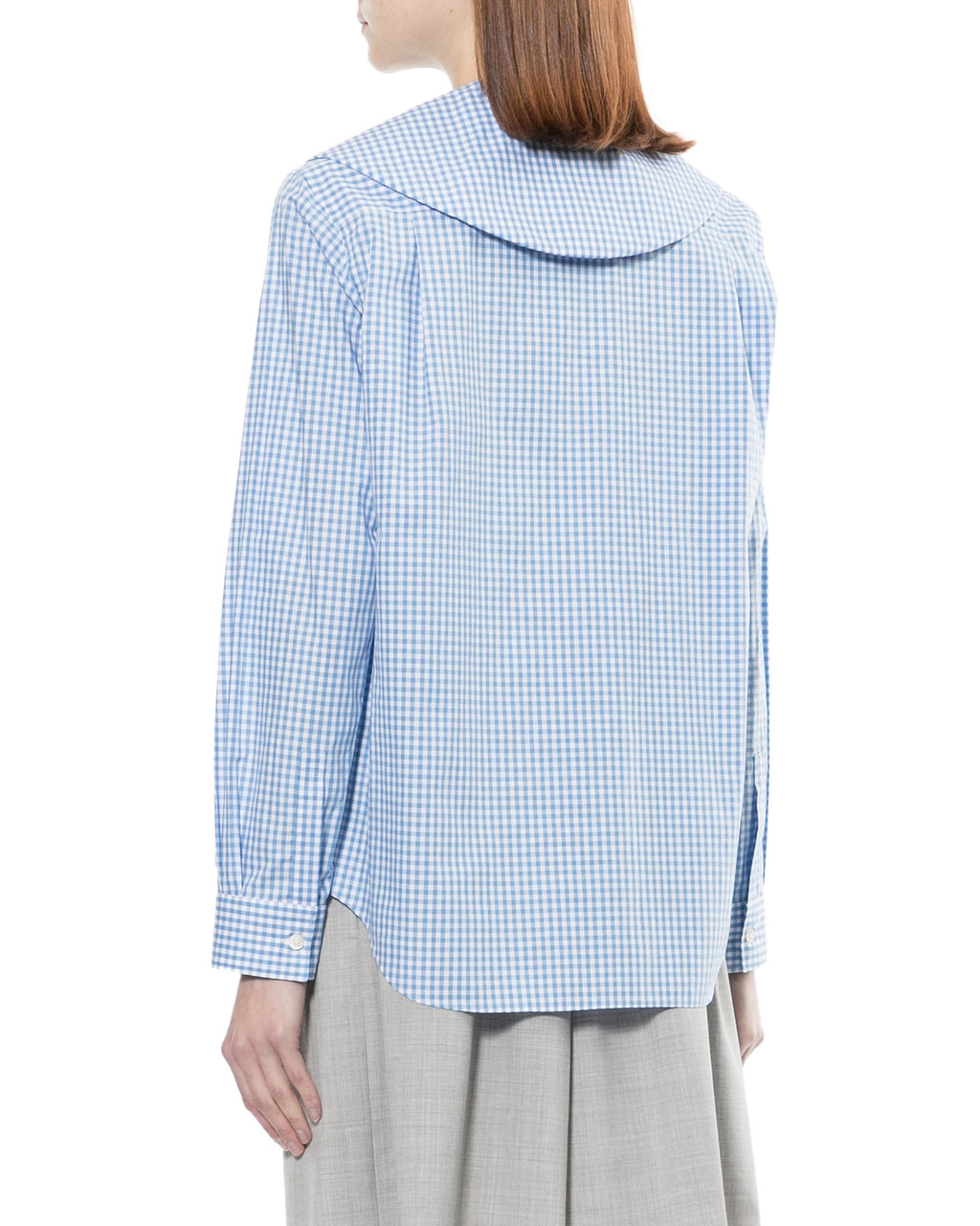 Gingham button-down shirt