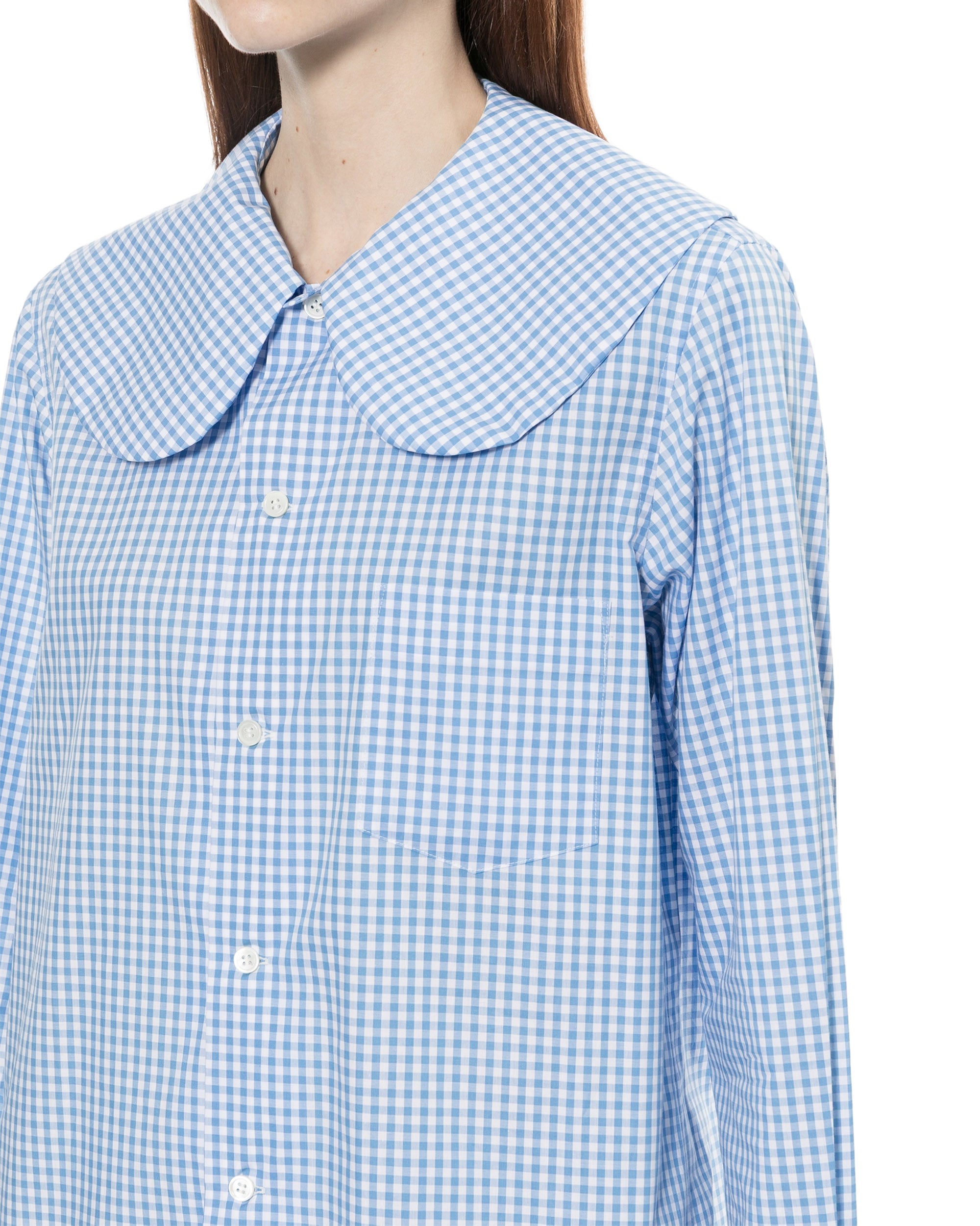 Gingham button-down shirt