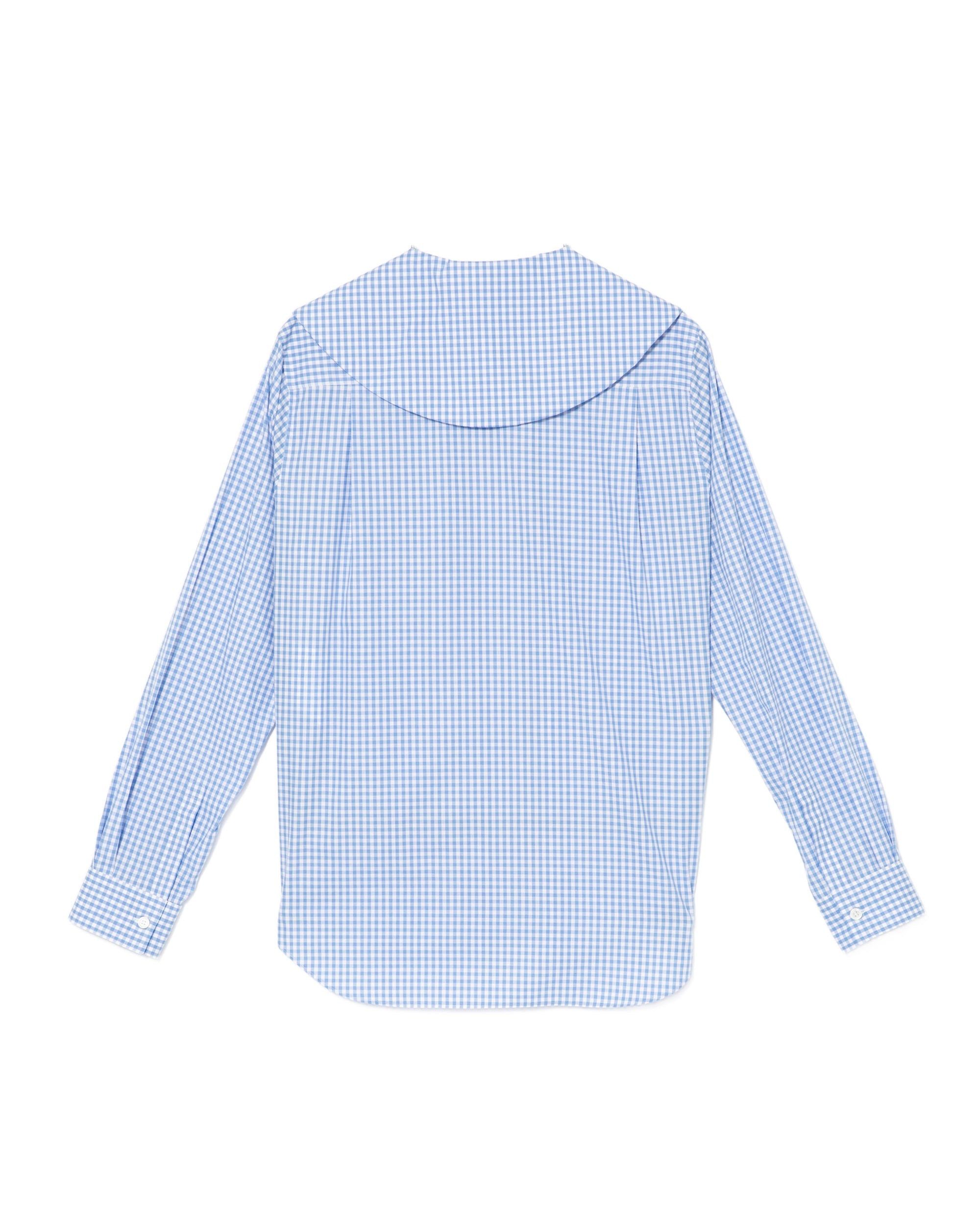 Gingham button-down shirt