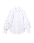 Ruffled sleeves shirt