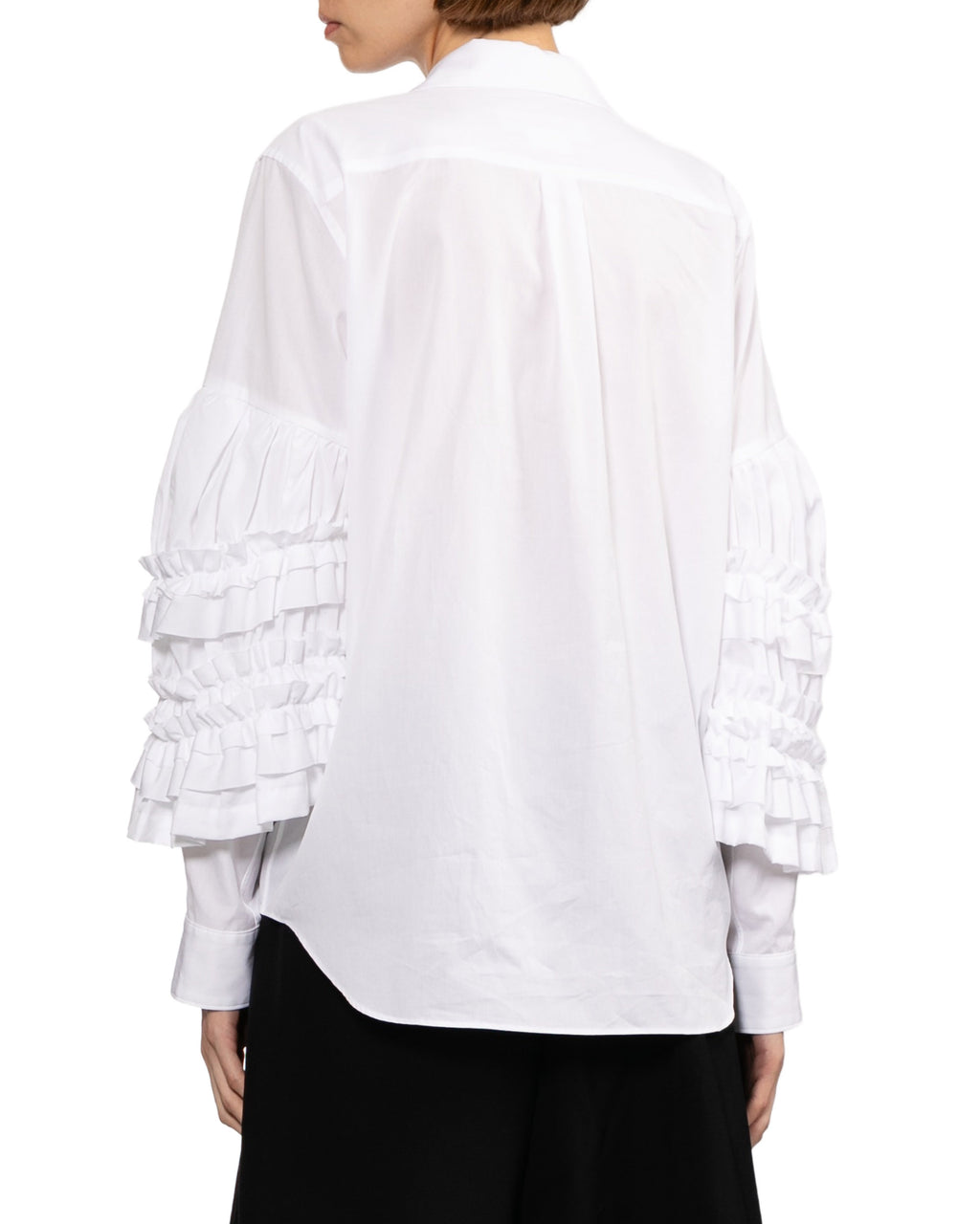 Ruffled sleeves shirt