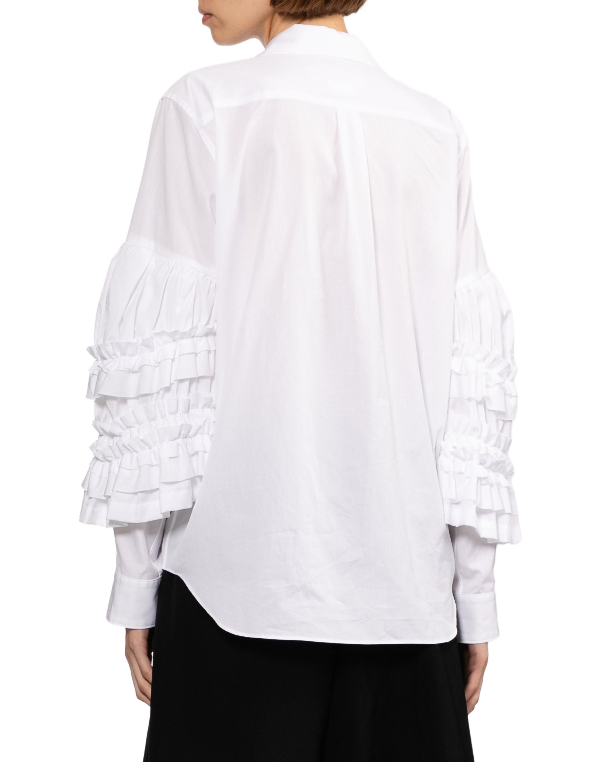 Ruffled sleeves shirt